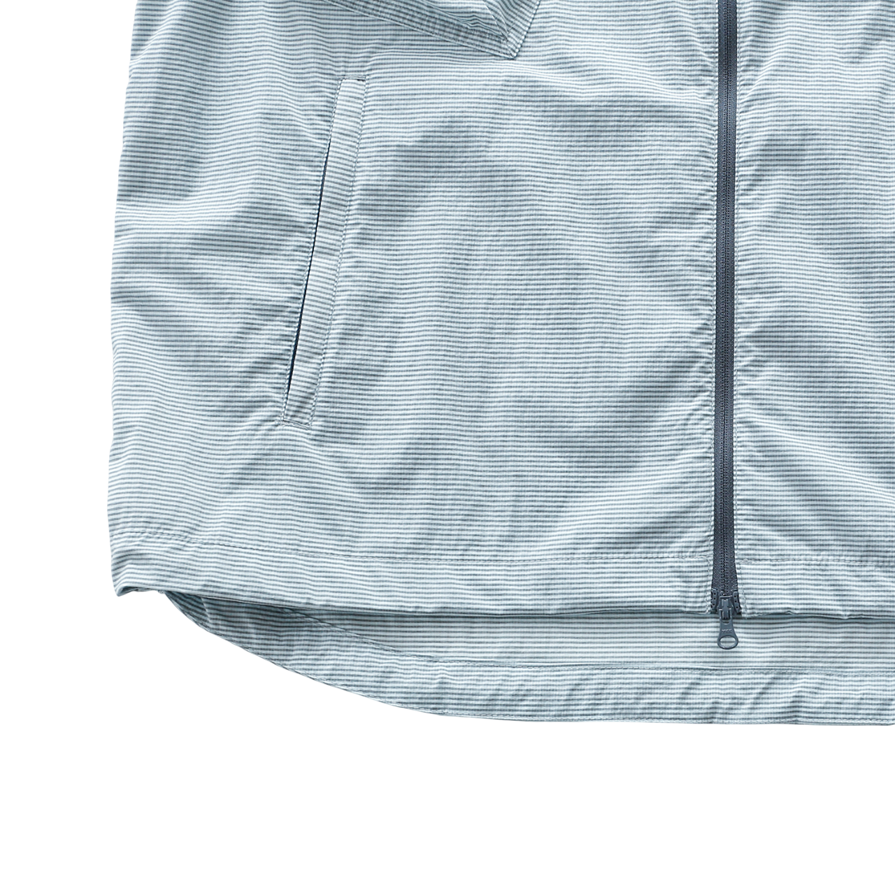 Flap Pocket Chk Jacket | Light Grey