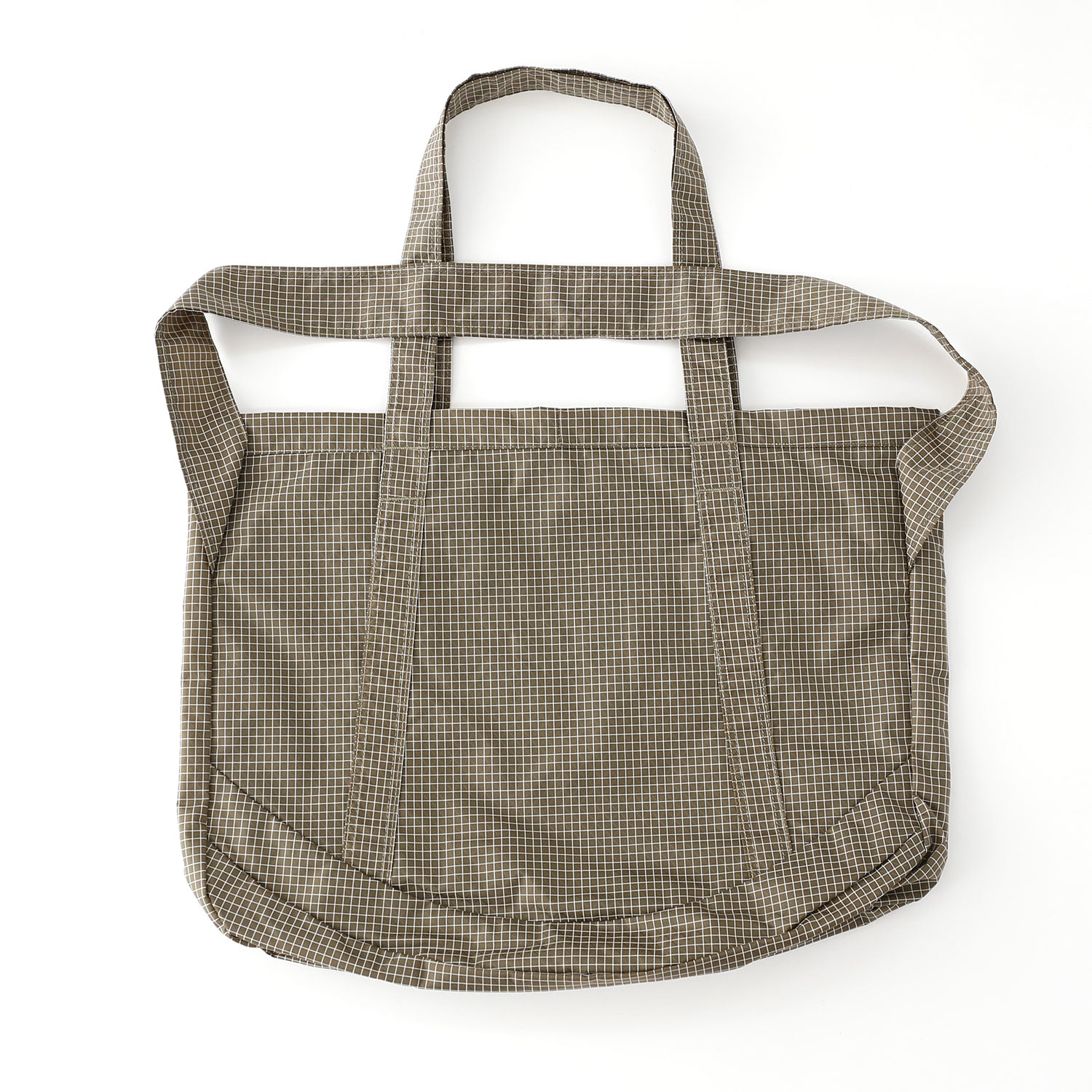 Trail Tote | Grid Khaki