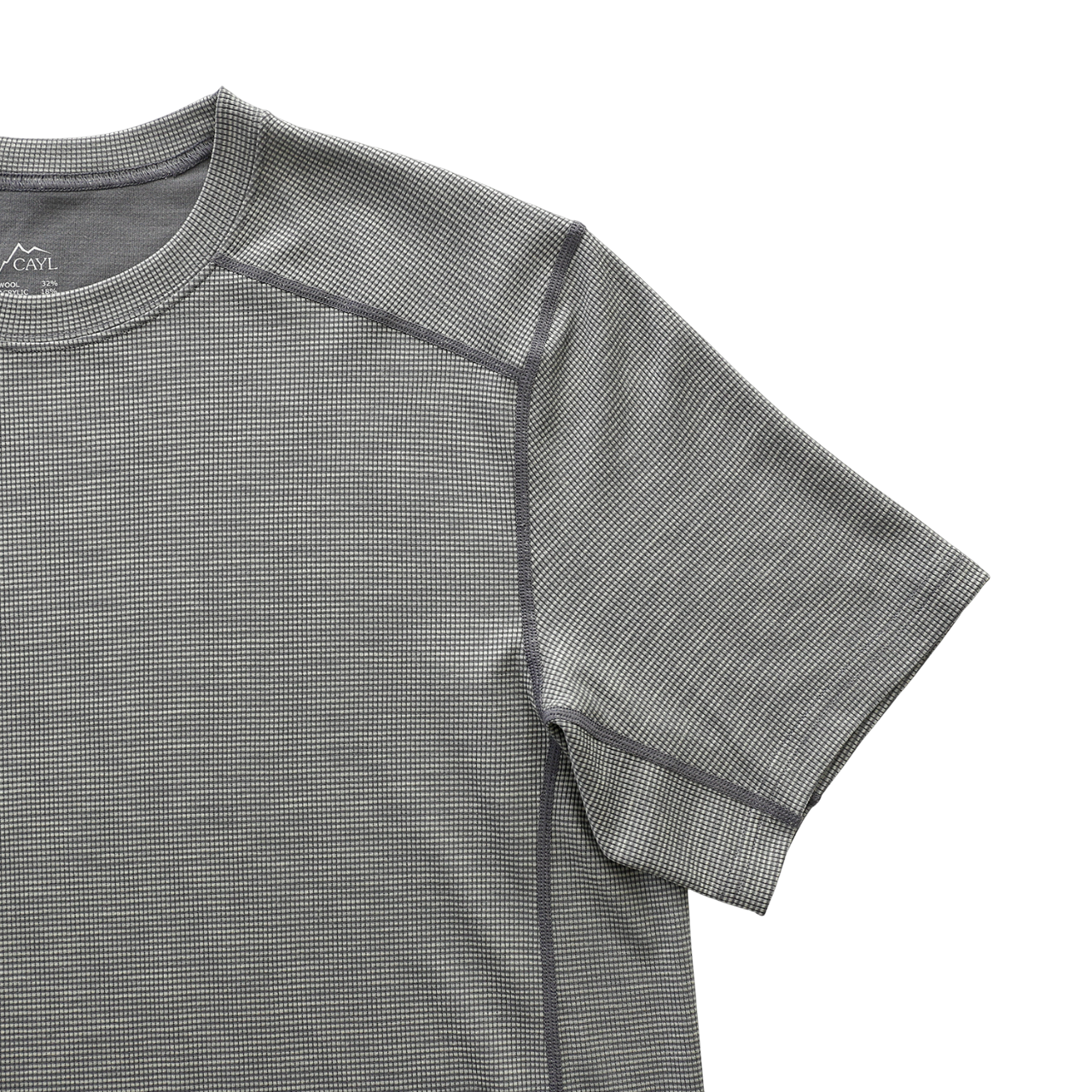Live Wool Mix Short Sleeve | Charcoal