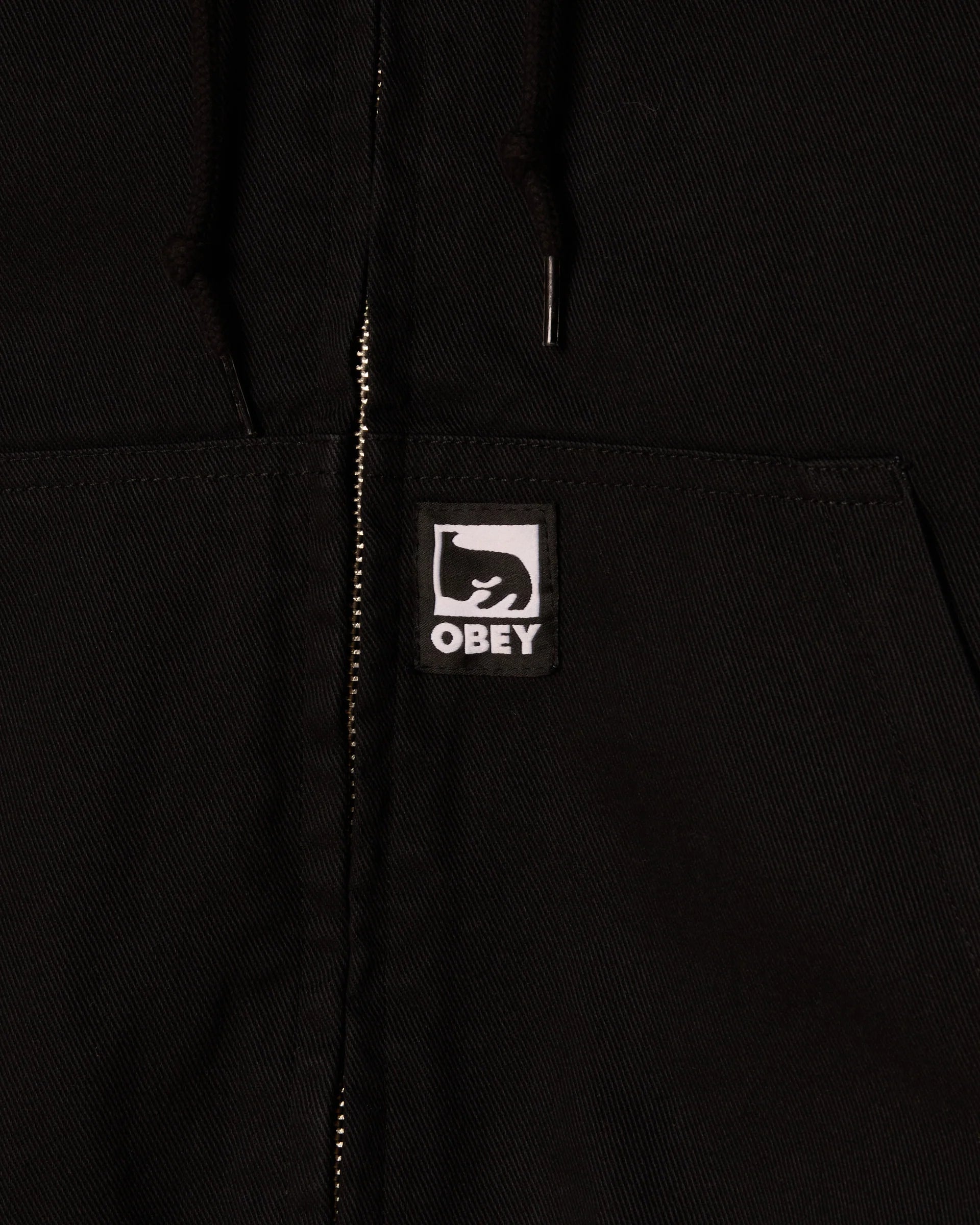 Glen Zip Up Jacket | Black Faded Wash