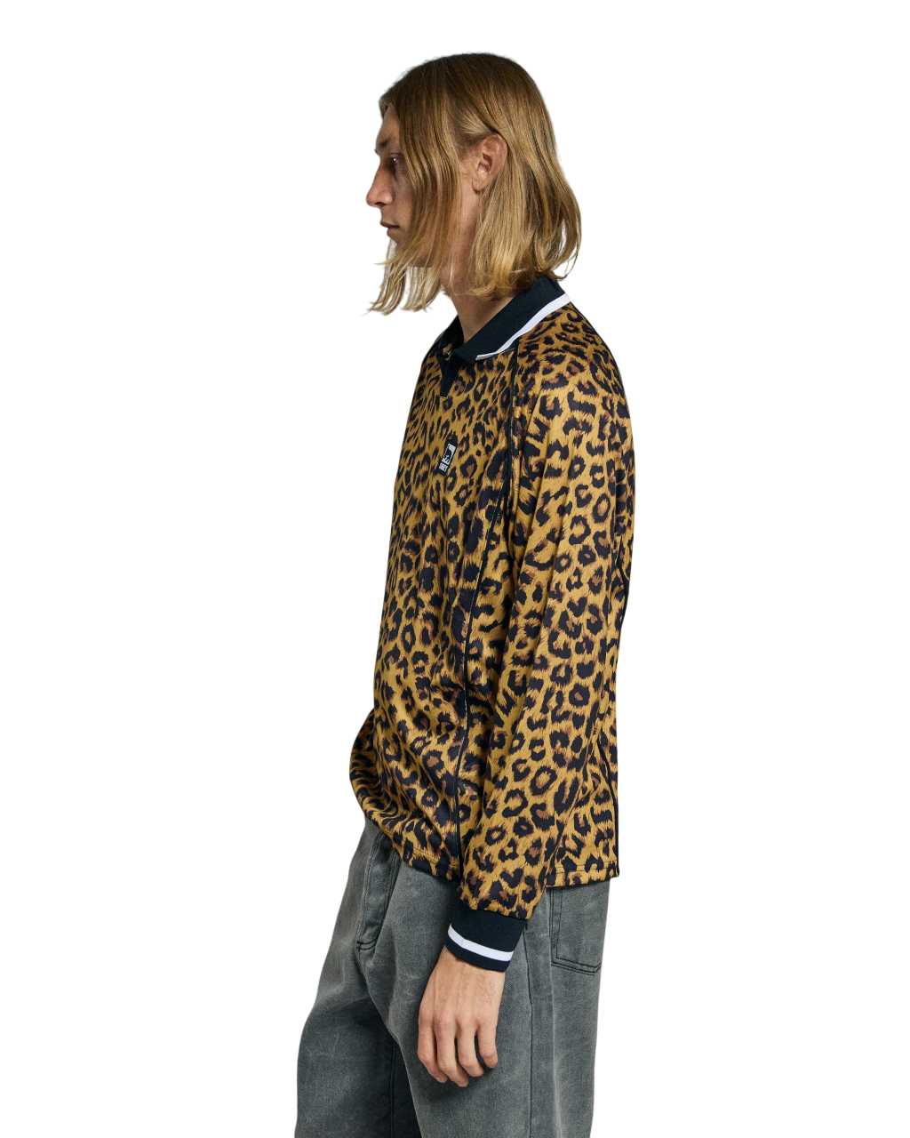 Obey Collar Polo | Leopard Multi
