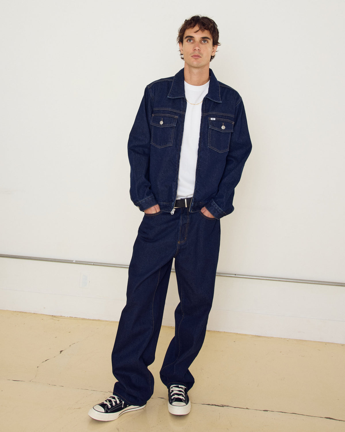 obey hardwork denim rinse indigo