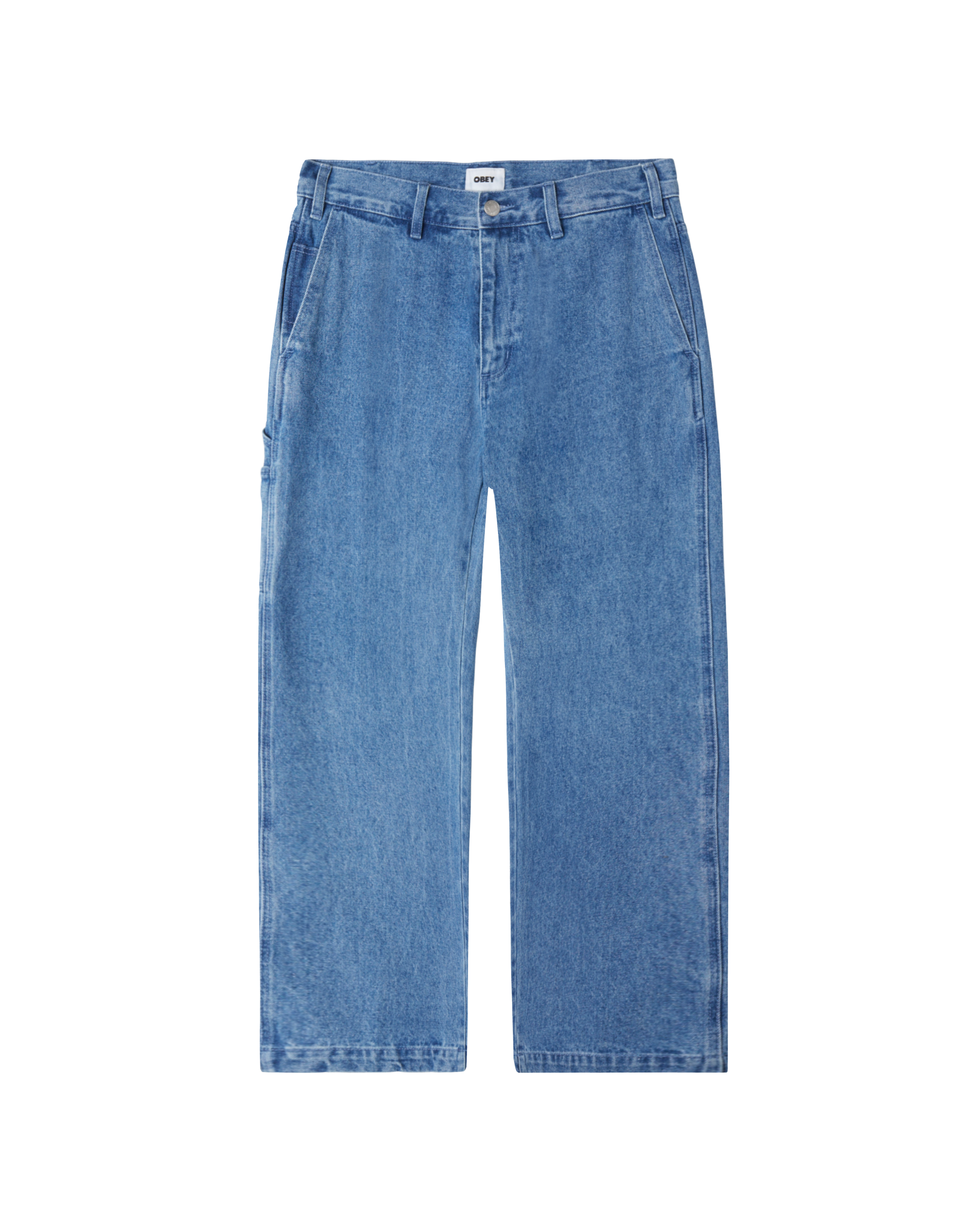 obey hardwork carpenter denim light indigo