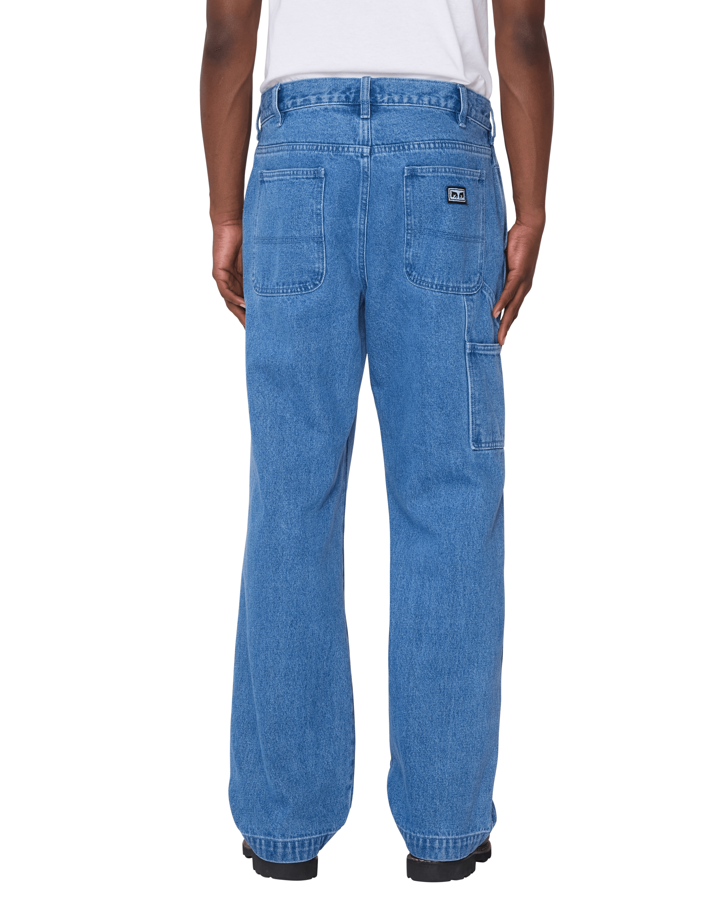 obey hardwork carpenter denim light indigo