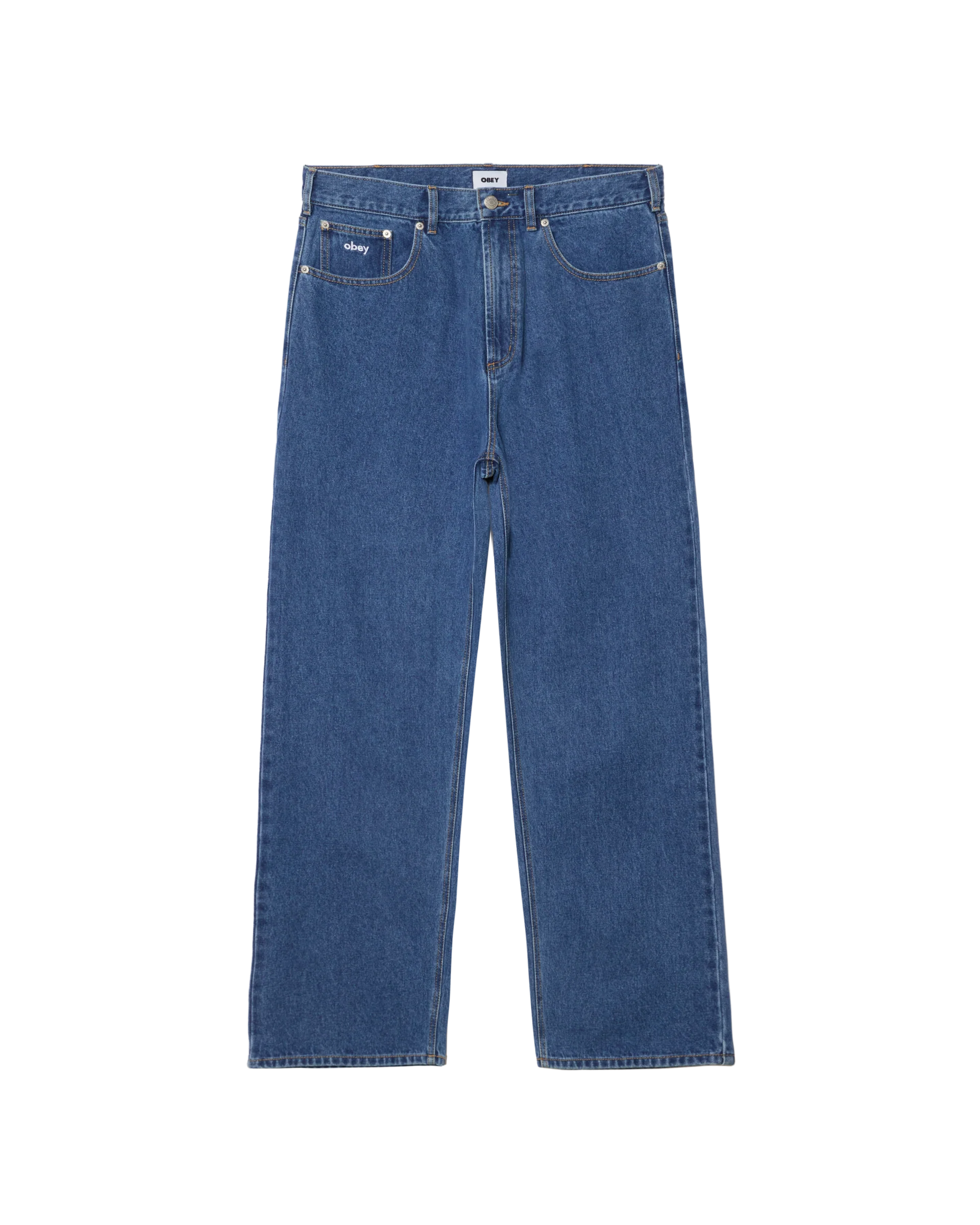 Bigwig Baggy Denim | Medium Stone Wash Light