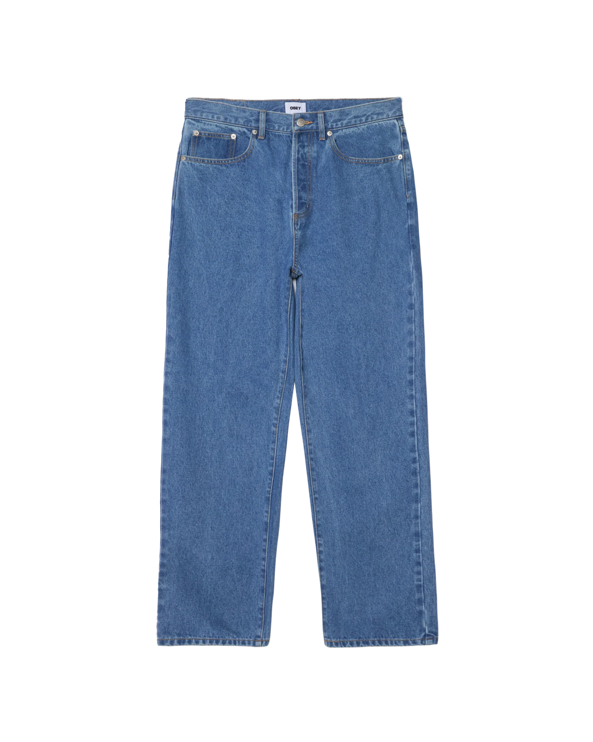 Classic Baggy Denim | Medium Stone Wash Light