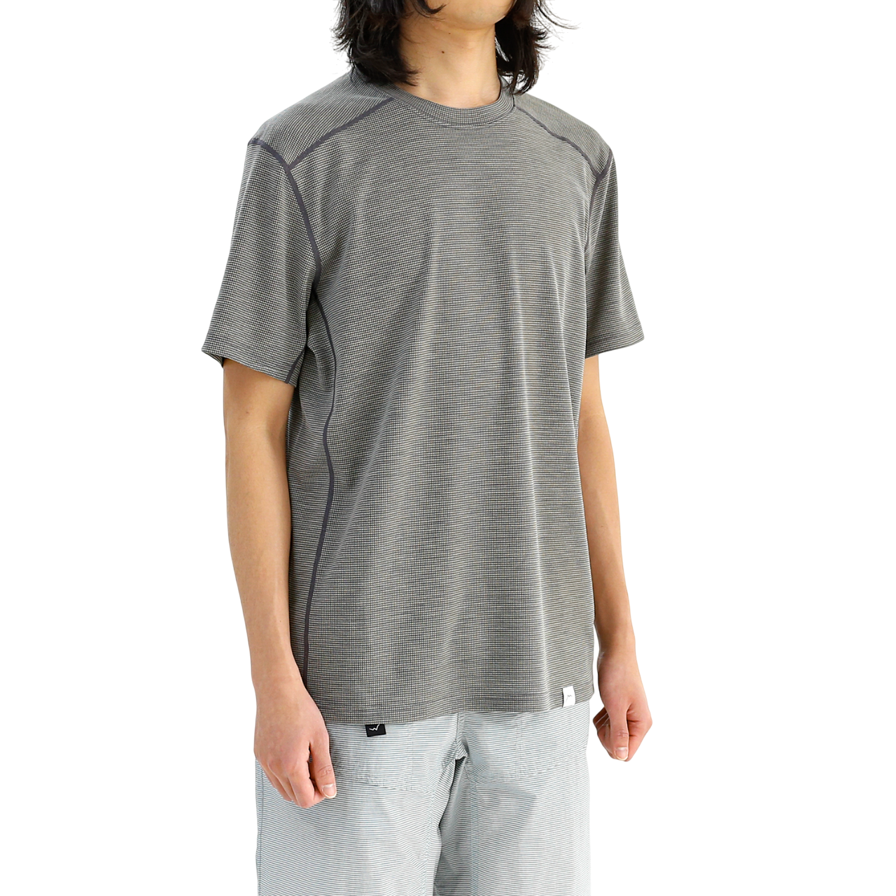 Live Wool Mix Short Sleeve | Charcoal