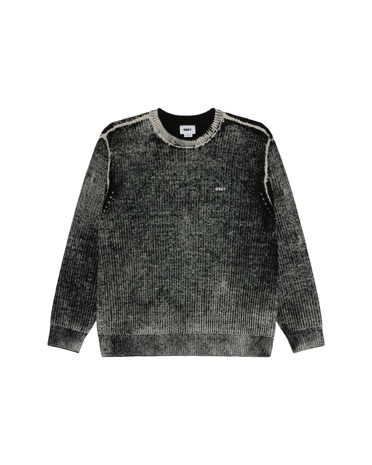 obey-spray-effect-sweater-dark-black-multi