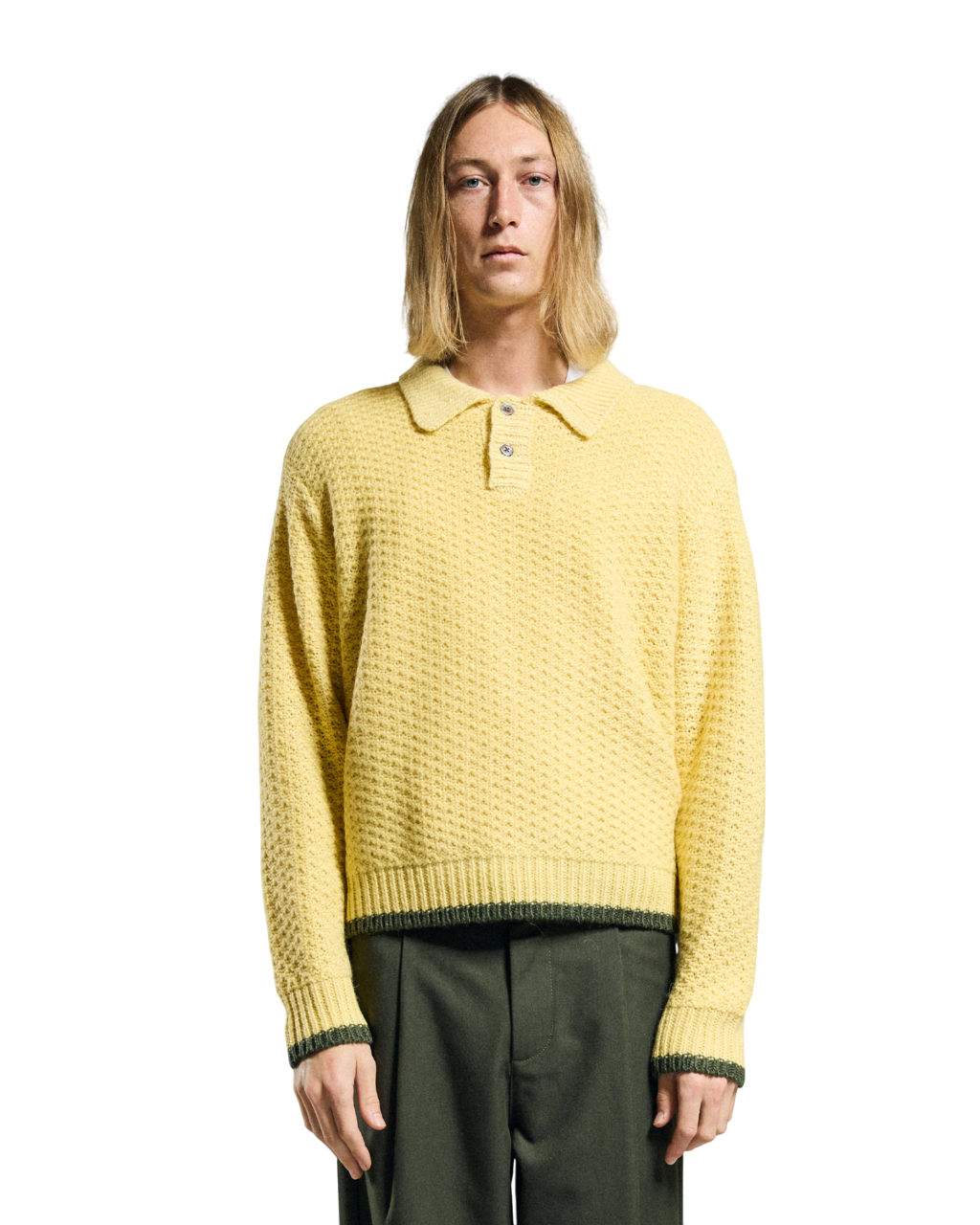 Loreto Polo Sweater | Straw Multi