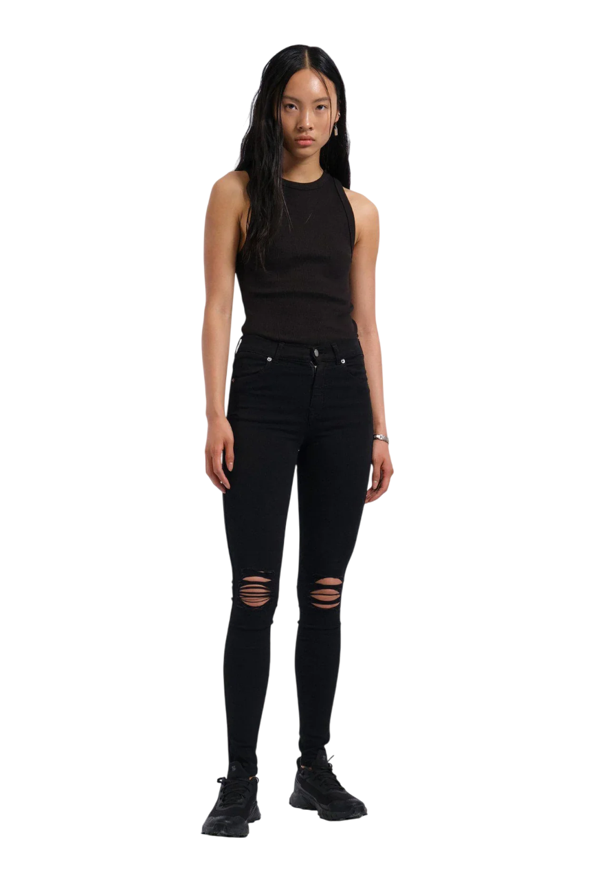 Lexy - Black Ripped Knees