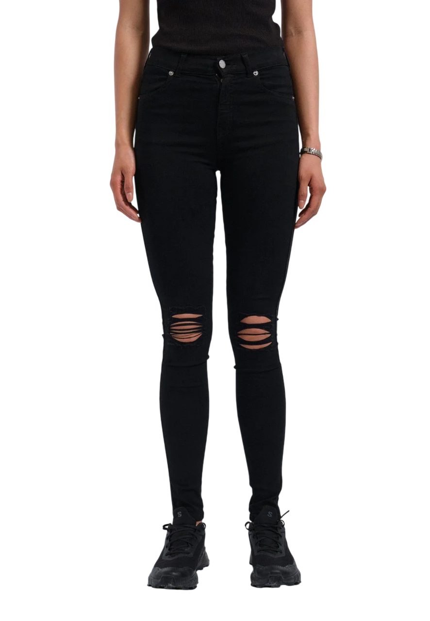 Lexy - Black Ripped Knees