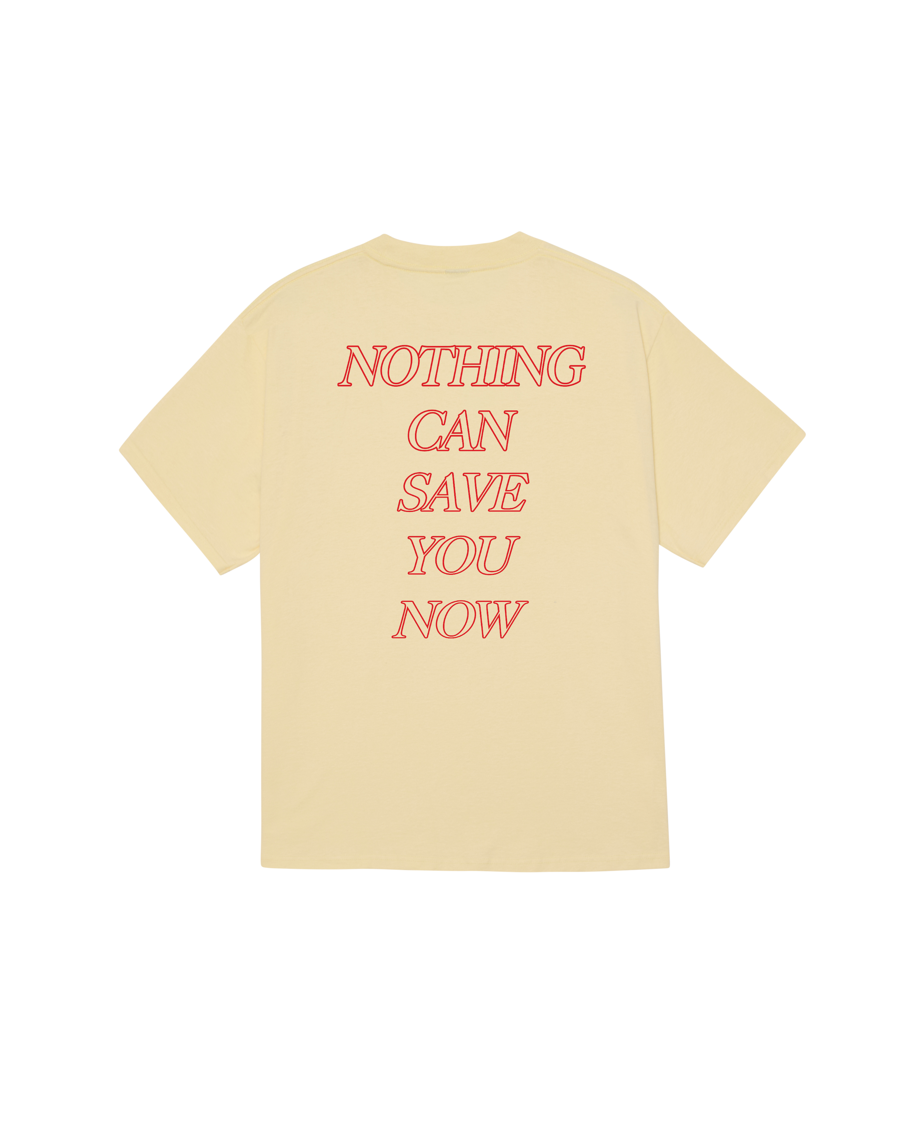 Nothing Can Save You T-shirt | Pale Yellow