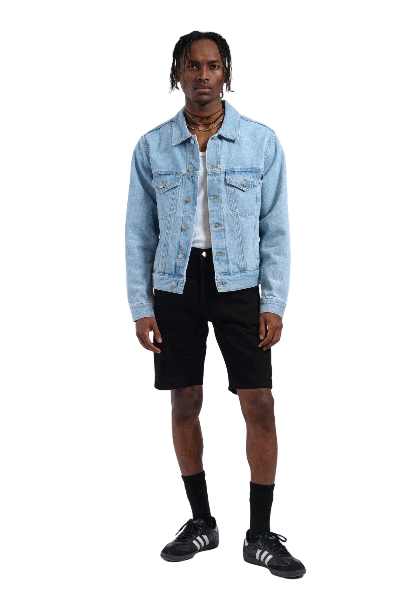 Joey Trucker Jacket - Stream Light Retro