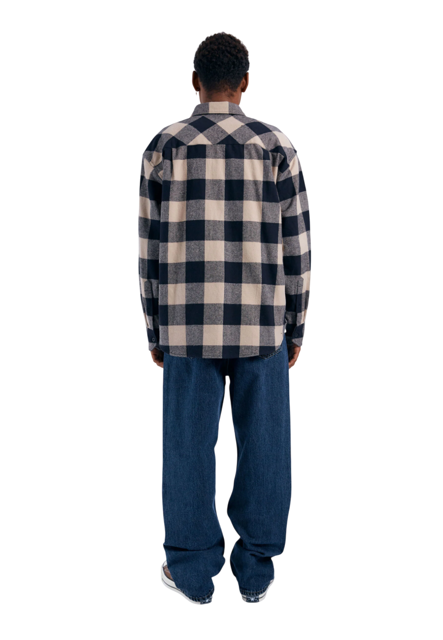 Ray Shirt - Pale Taupe Check