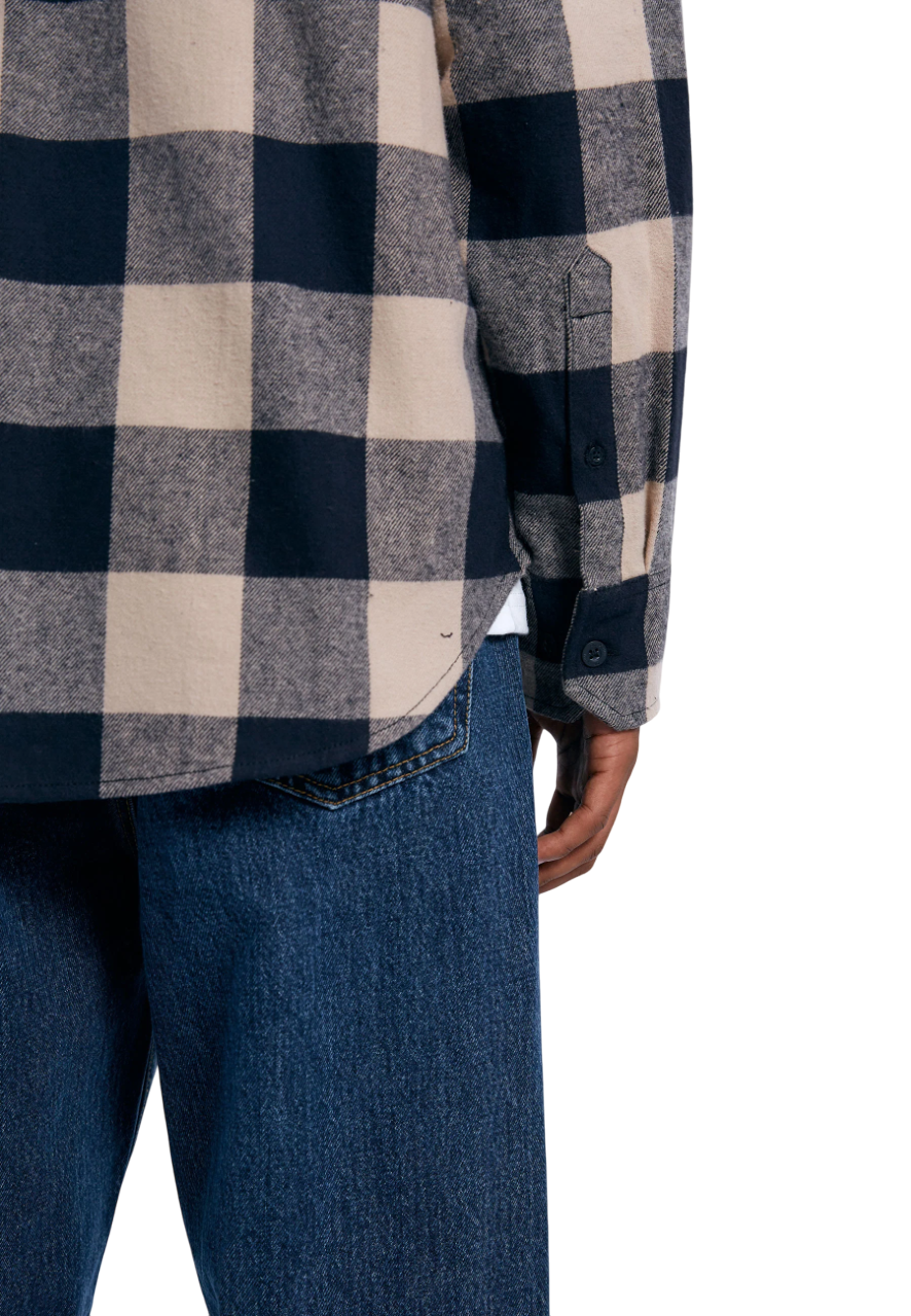 Ray Shirt - Pale Taupe Check