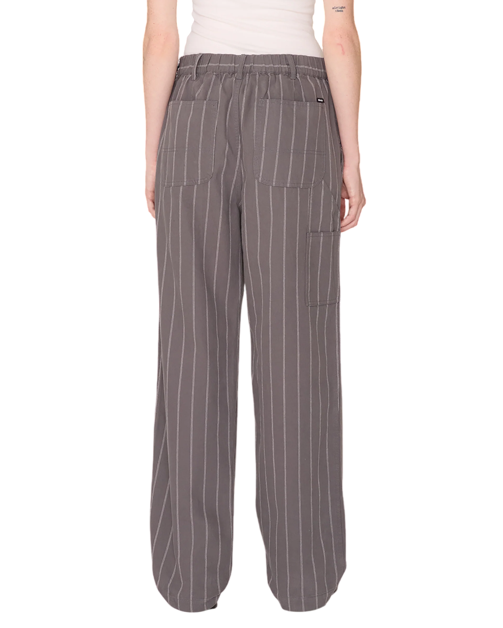 Mystery Stripe Carpenter Pant | Dark Grey Multi