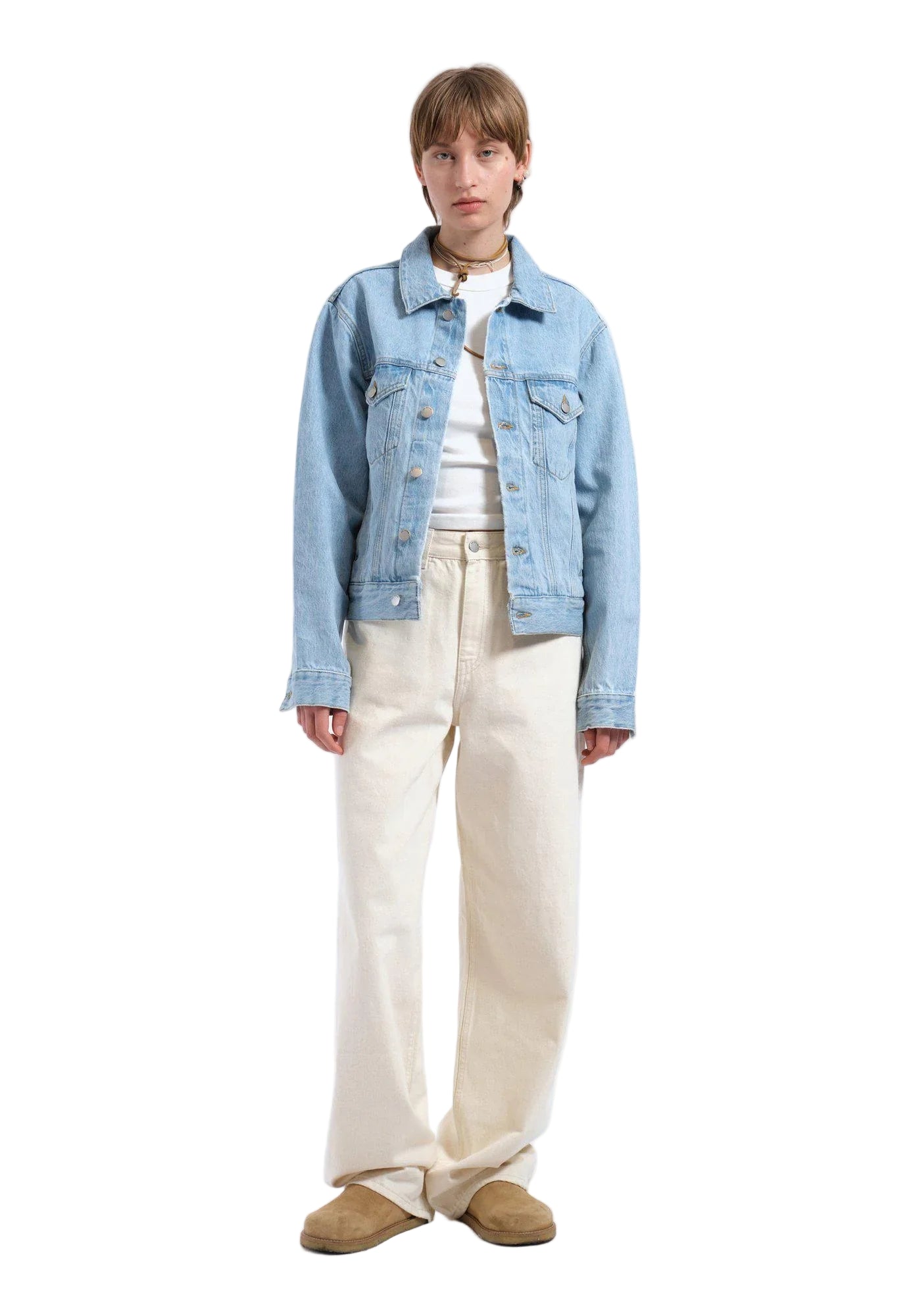 Joey Trucker Jacket - Stream Light Retro