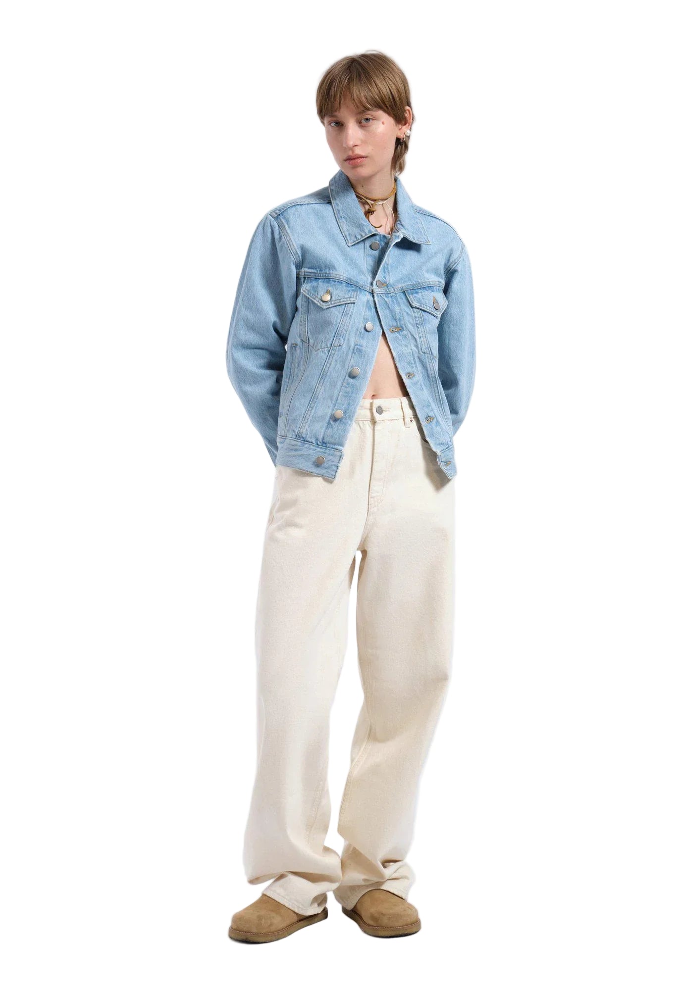 Joey Trucker Jacket - Stream Light Retro