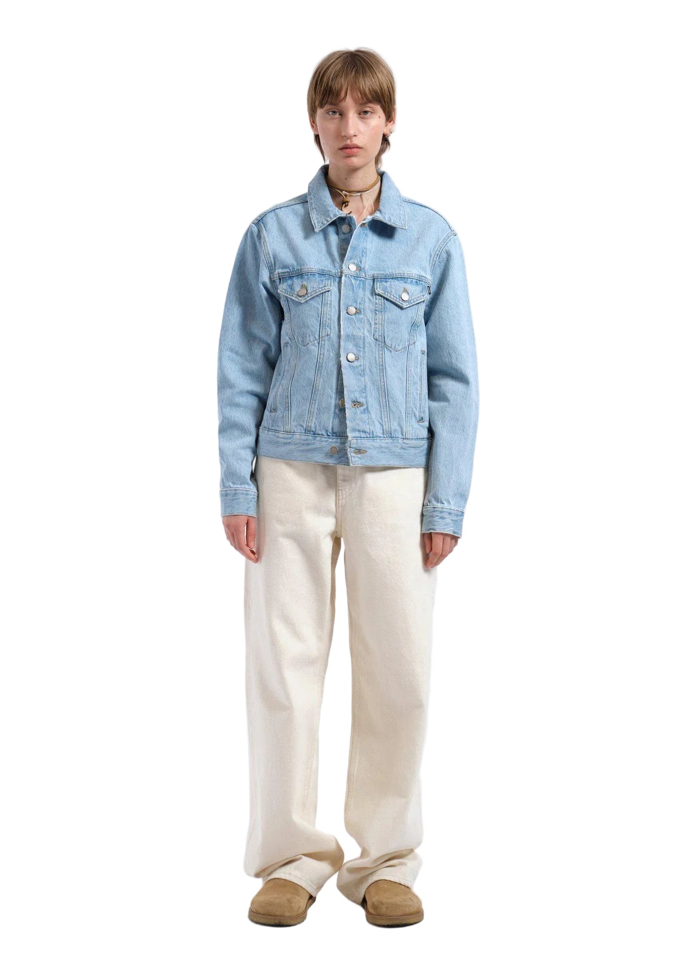 Joey Trucker Jacket - Stream Light Retro