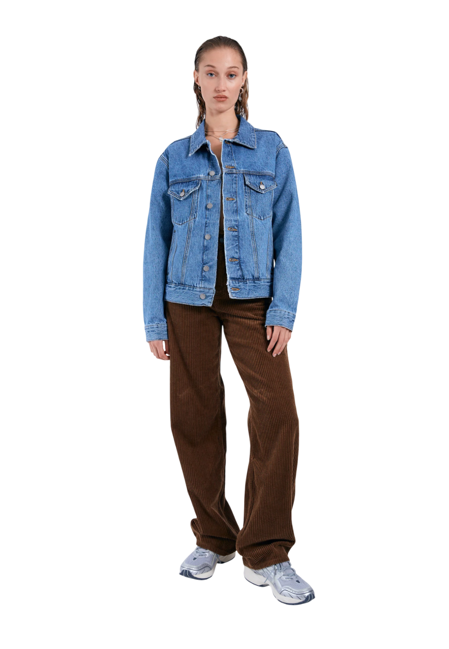 Joey Trucker Jacket - Stream Sky Retro