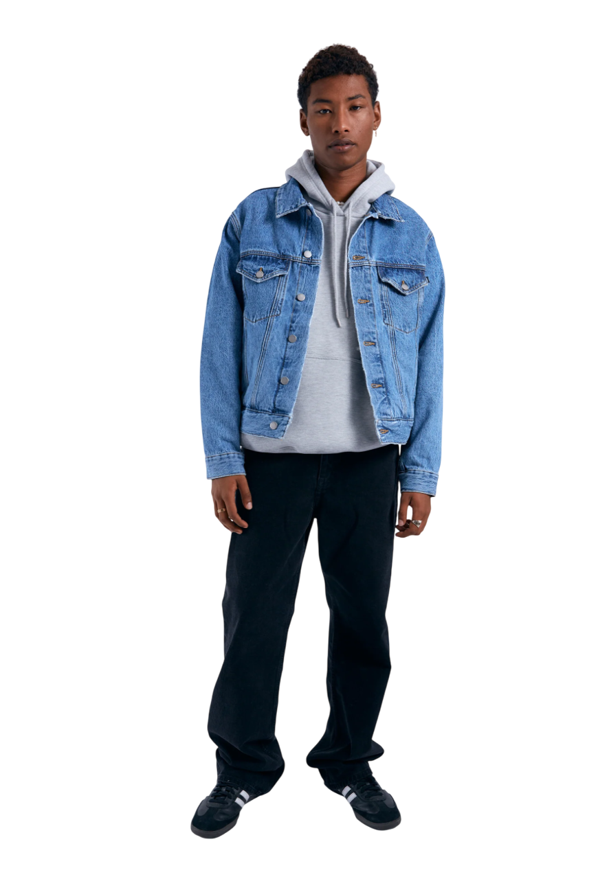 Joey Trucker Jacket - Stream Sky Retro