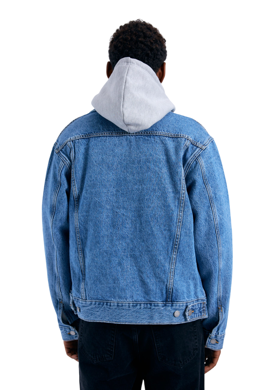 Joey Trucker Jacket - Stream Sky Retro