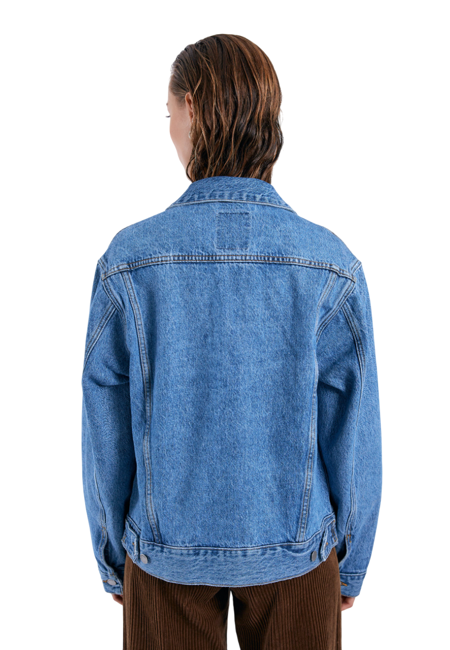 Joey Trucker Jacket - Stream Sky Retro