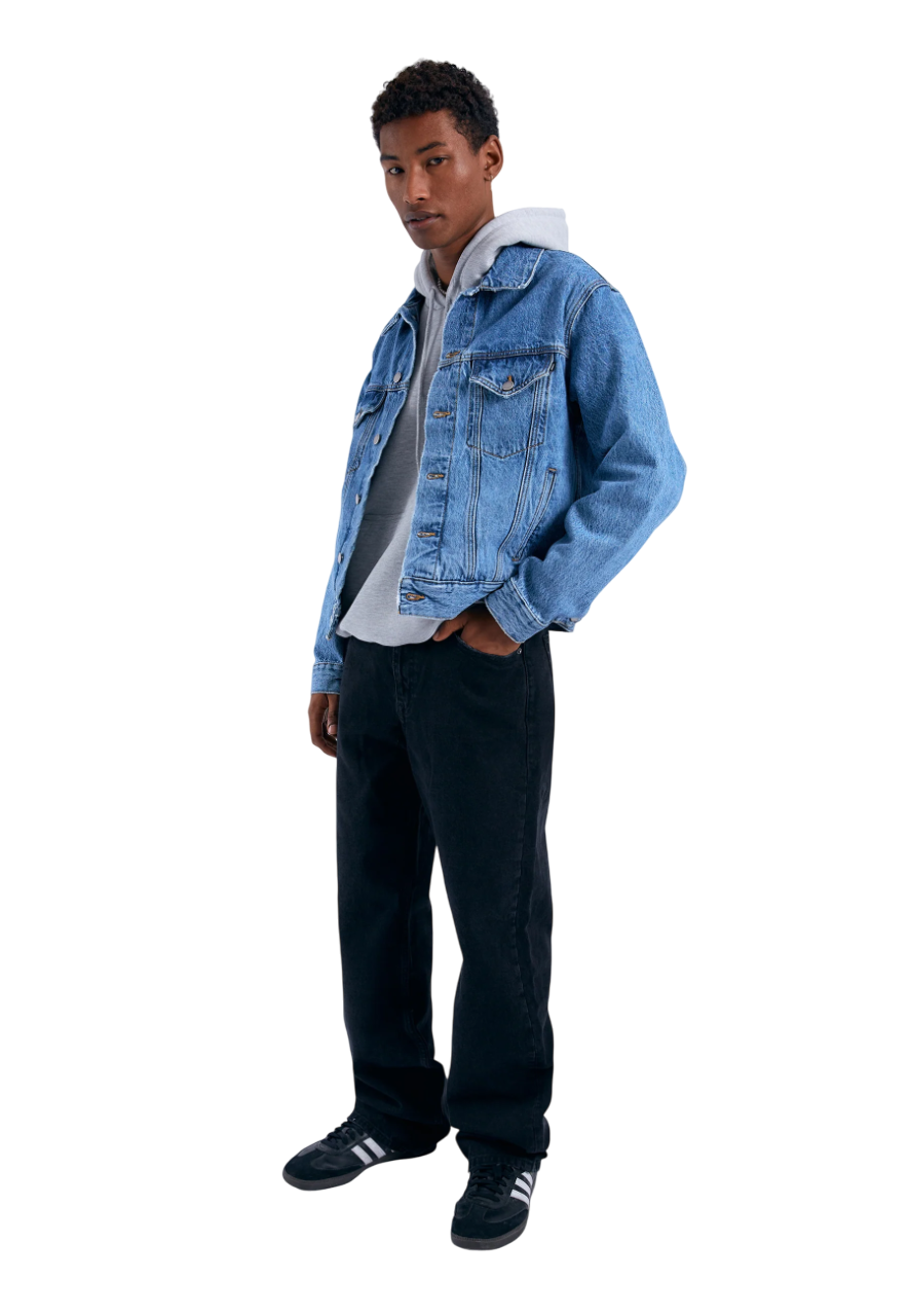 Joey Trucker Jacket - Stream Sky Retro