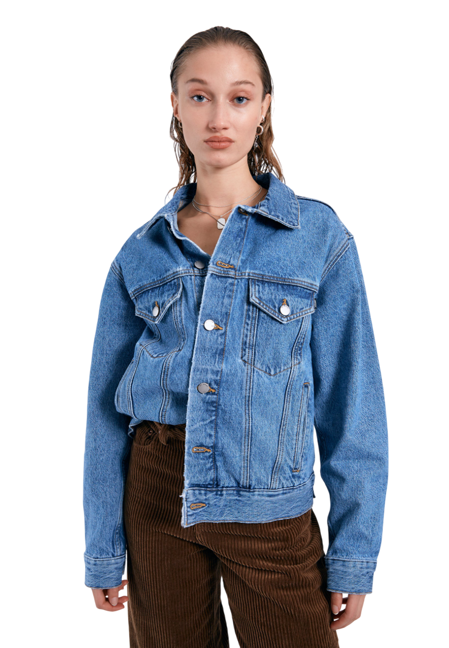 Joey Trucker Jacket - Stream Sky Retro