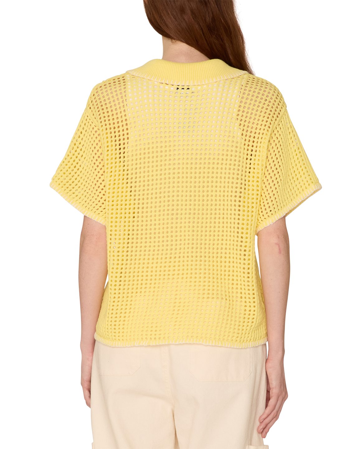 Pilar Crochet Sweater | Yellow Pear