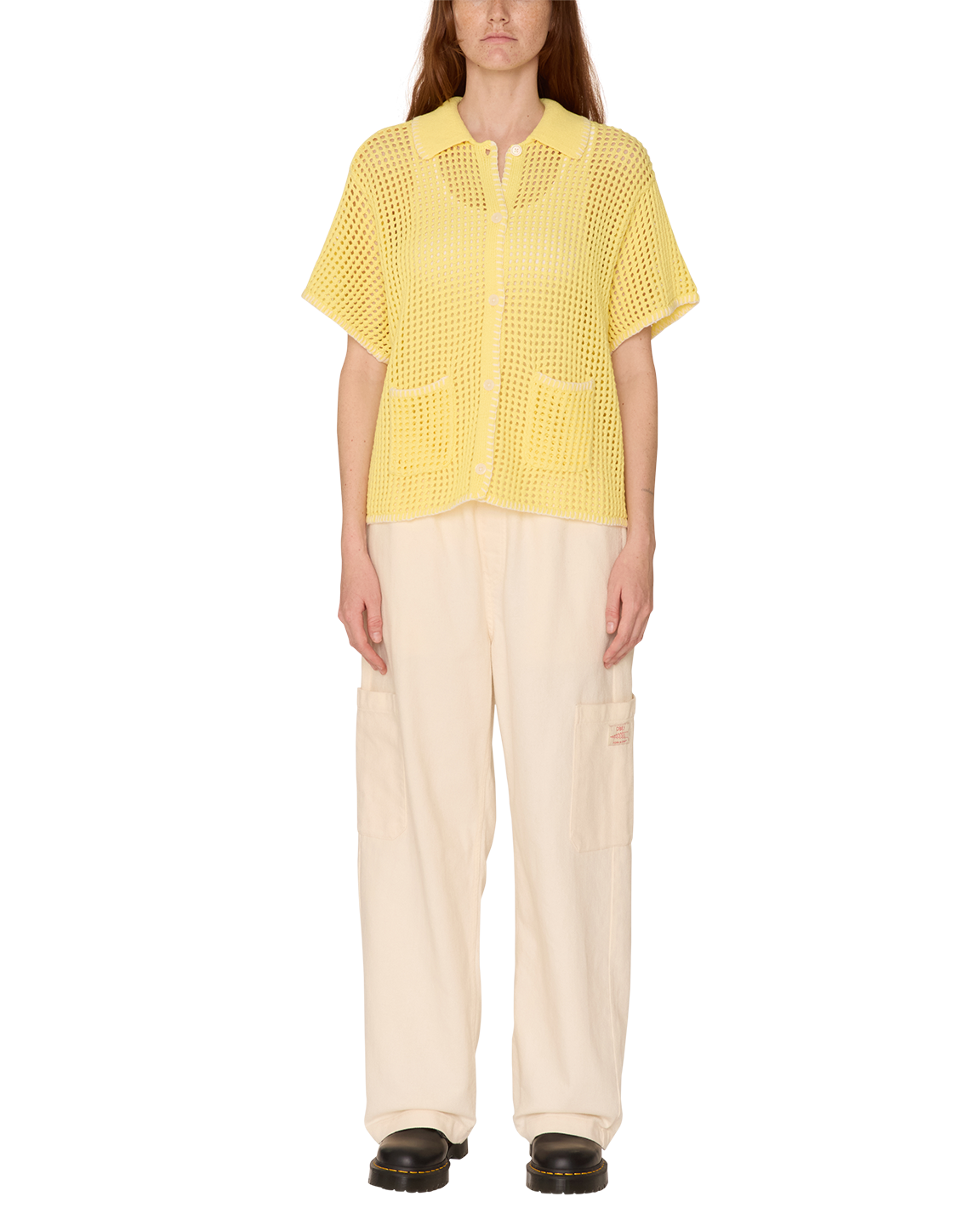 Pilar Crochet Sweater | Yellow Pear