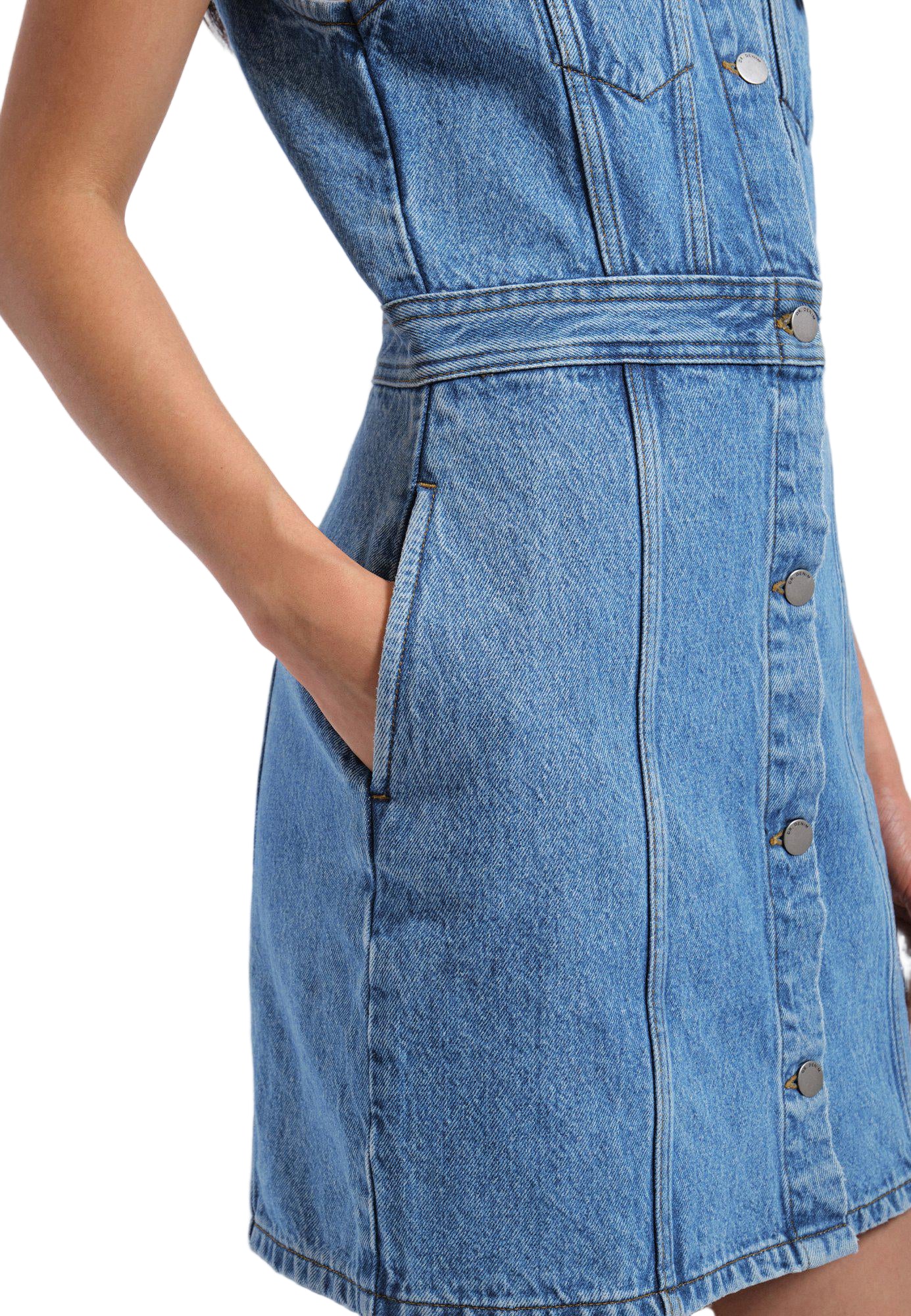 Kinsley Dress - Stream Sky Retro