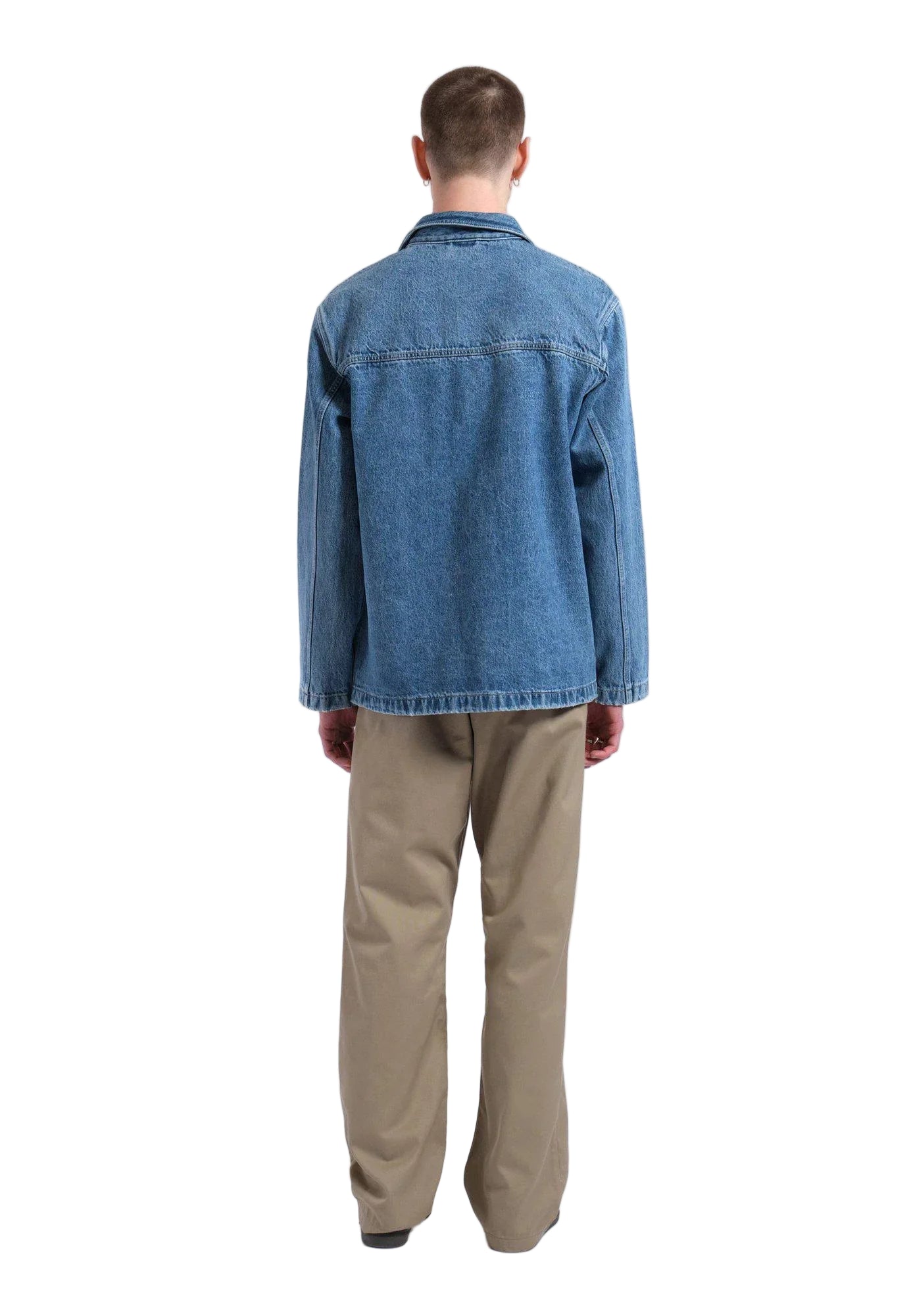 Devon Worker Jacket - Stream Sky Retro Contrast