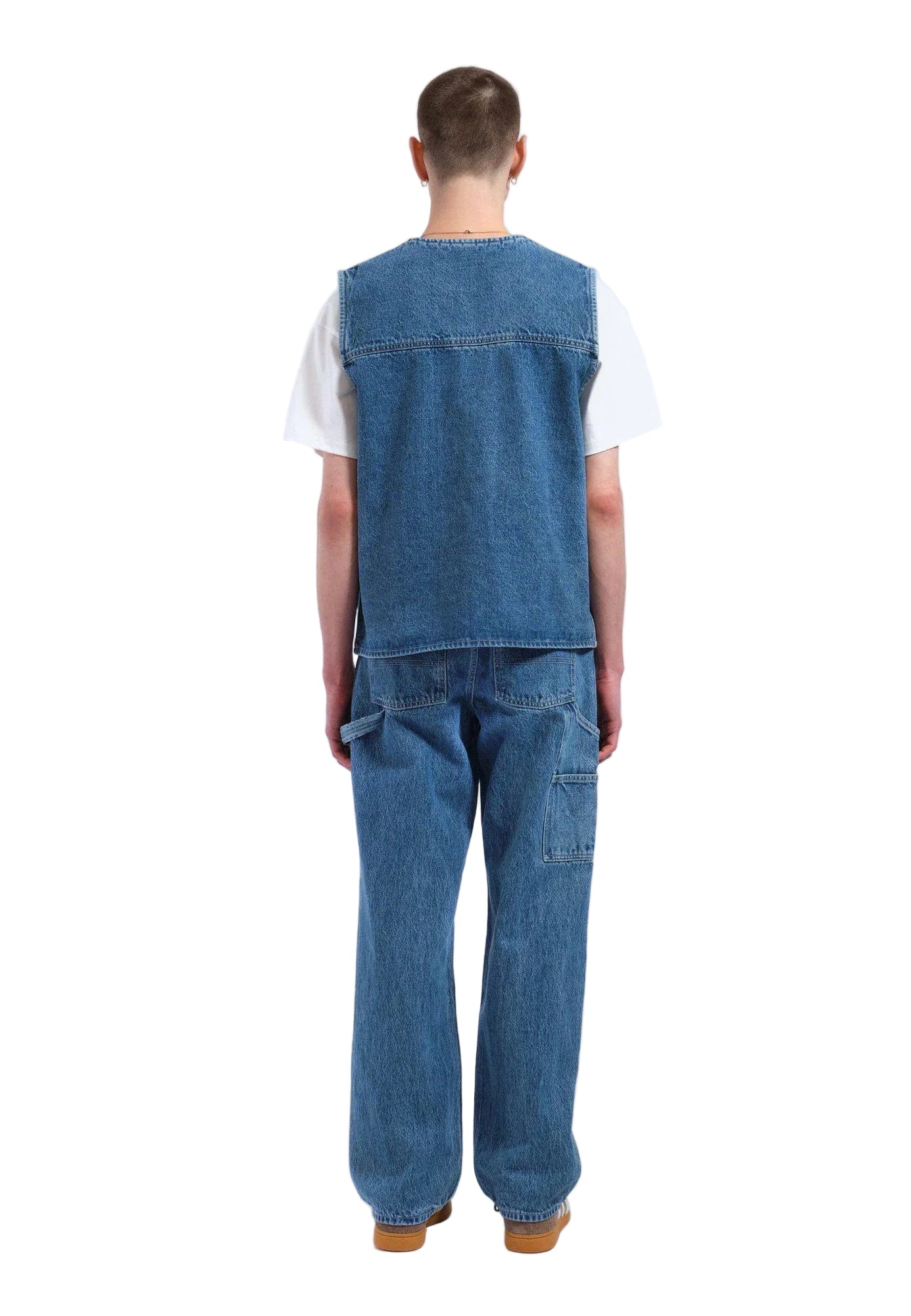 Denver Worker Vest - Stream Sky Retro Contrast