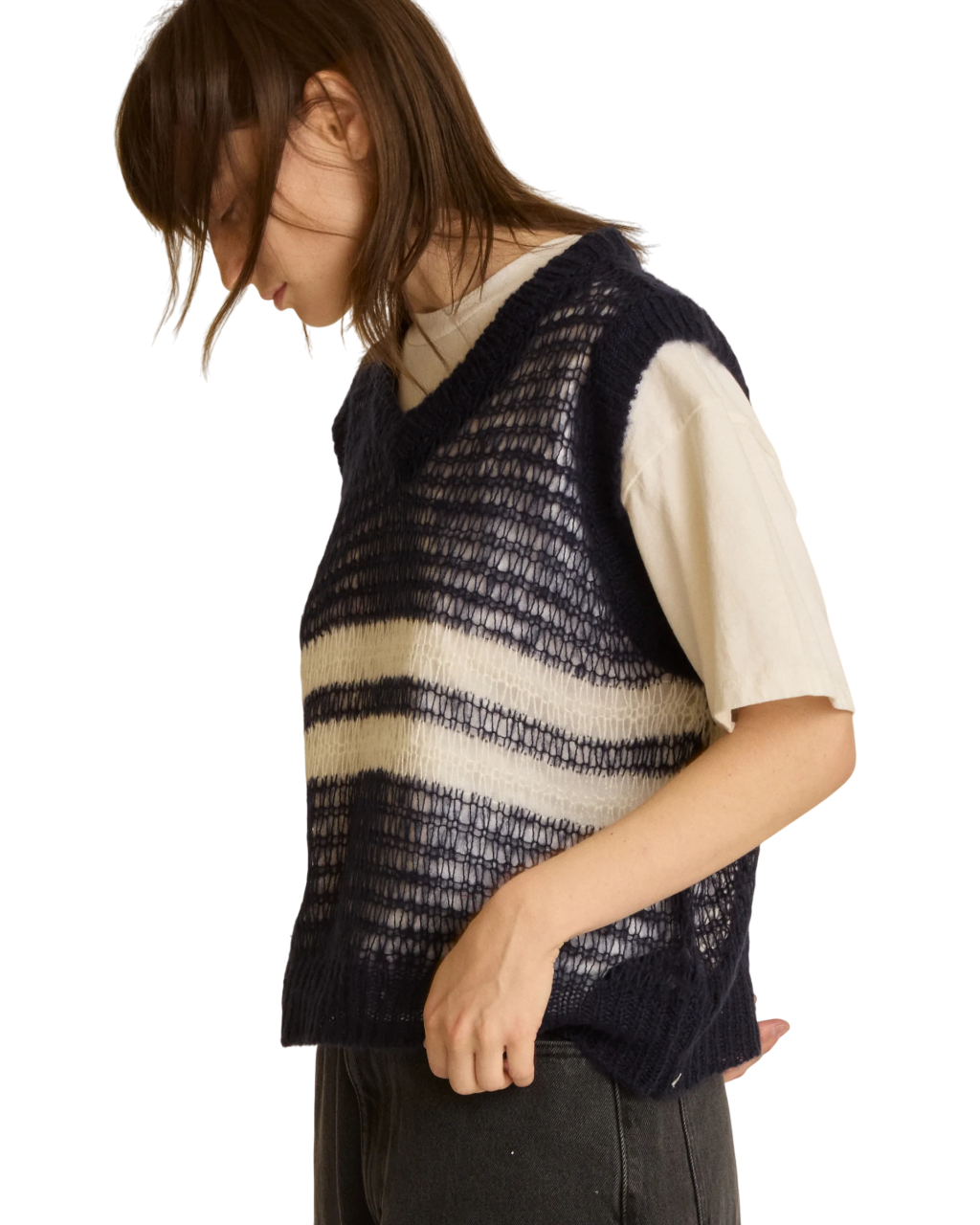 Oona Sweater Vest | Navy