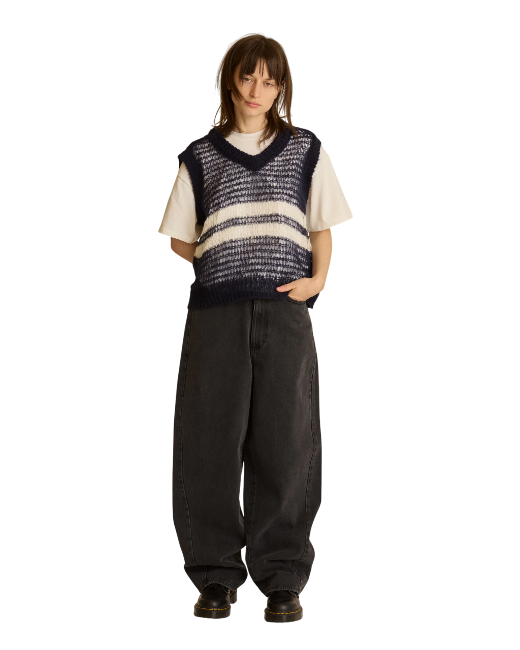 Oona Sweater Vest | Navy