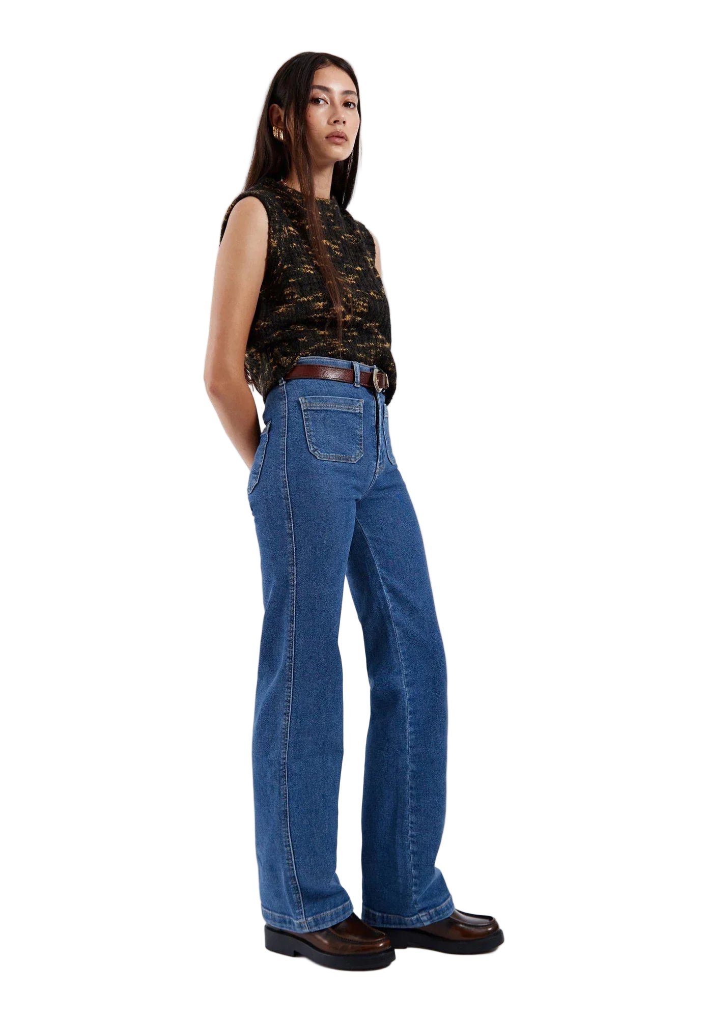 Moxy Straight Patch Pocket - Cape Mid Retro