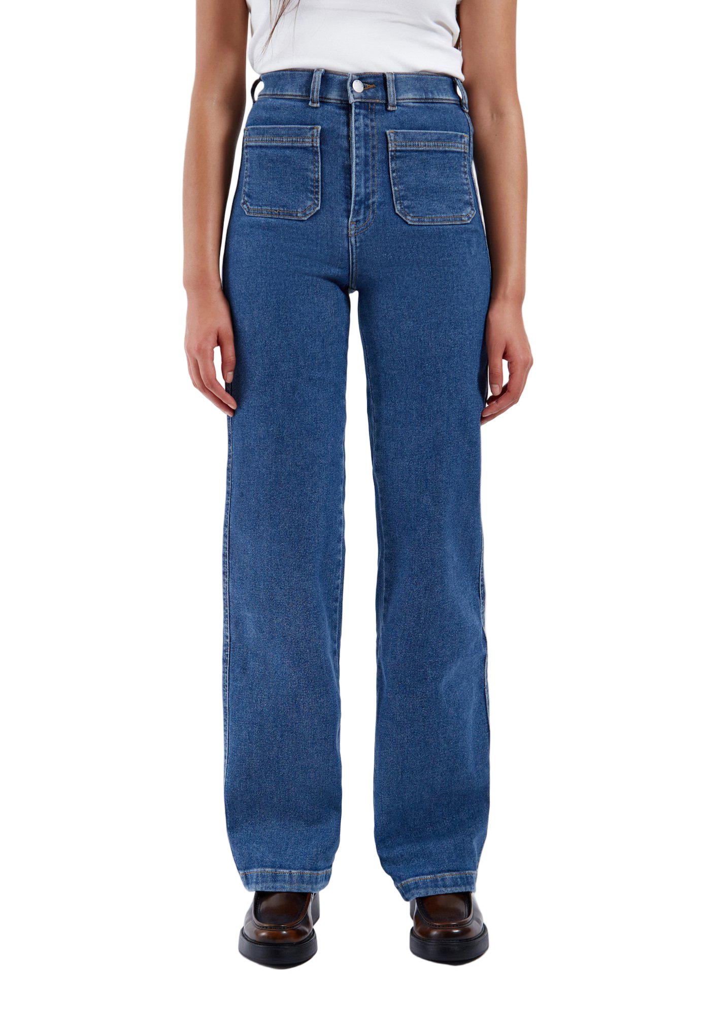 Moxy Straight Patch Pocket - Cape Mid Retro