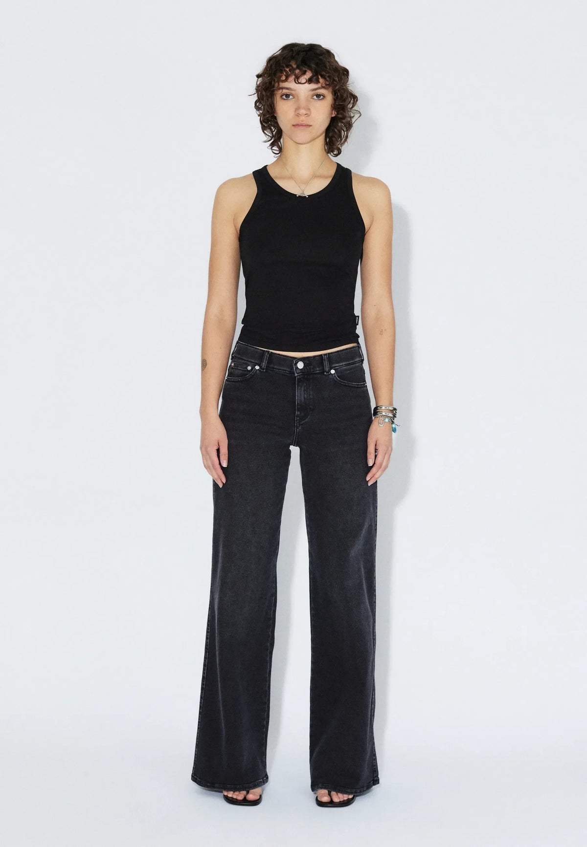 Zila Mid Wide | Black Mist