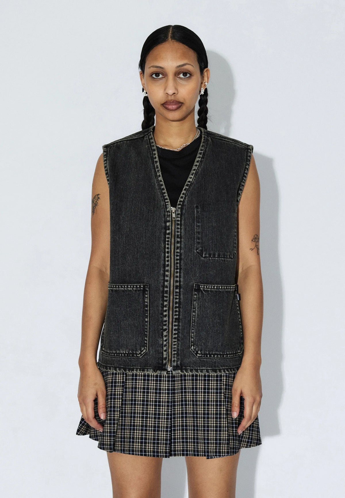 Enver Worker Vest | Aged Black