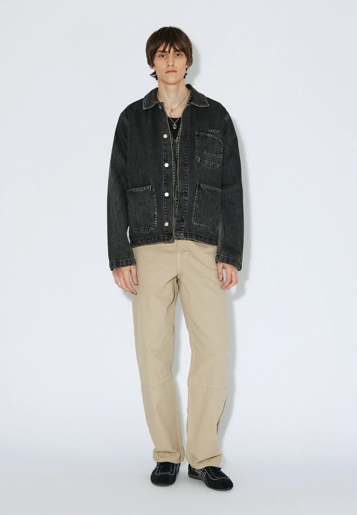 Evon Worker Jacket | Aged Black
