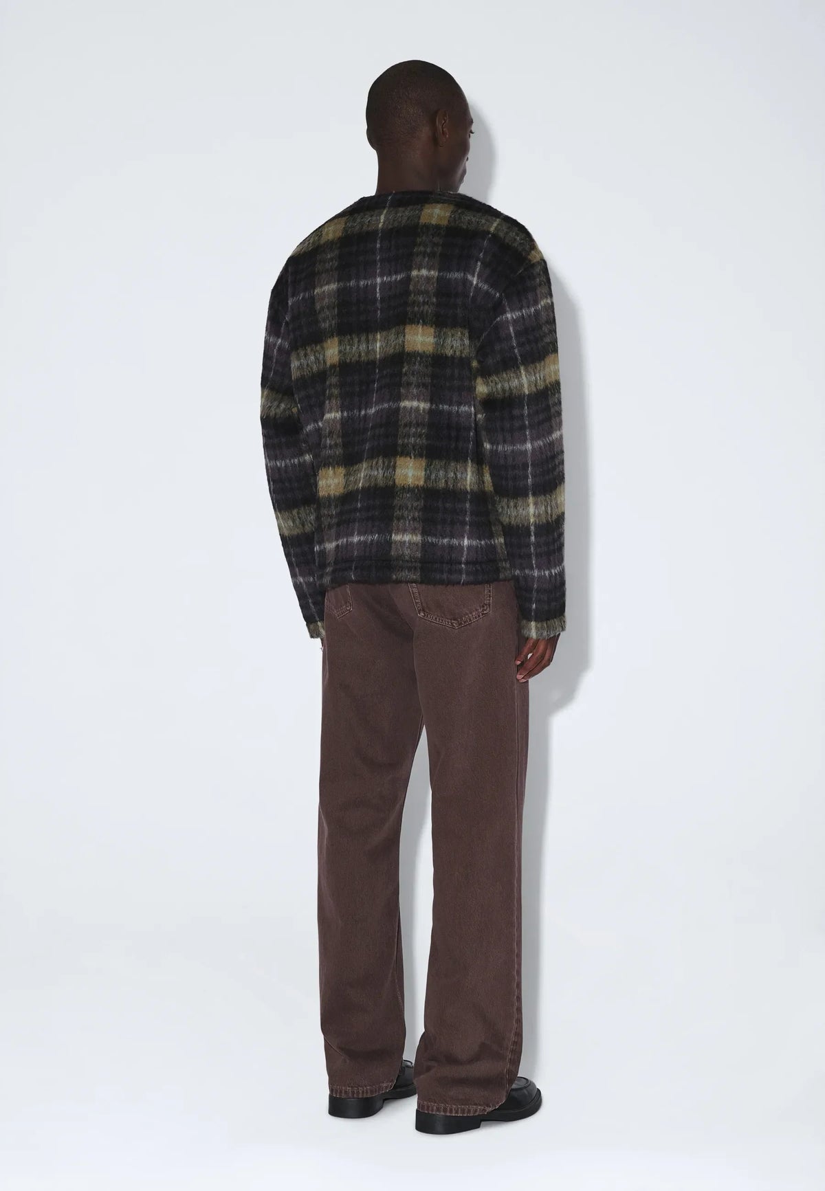 Julian Cardigan | Black Olive Check