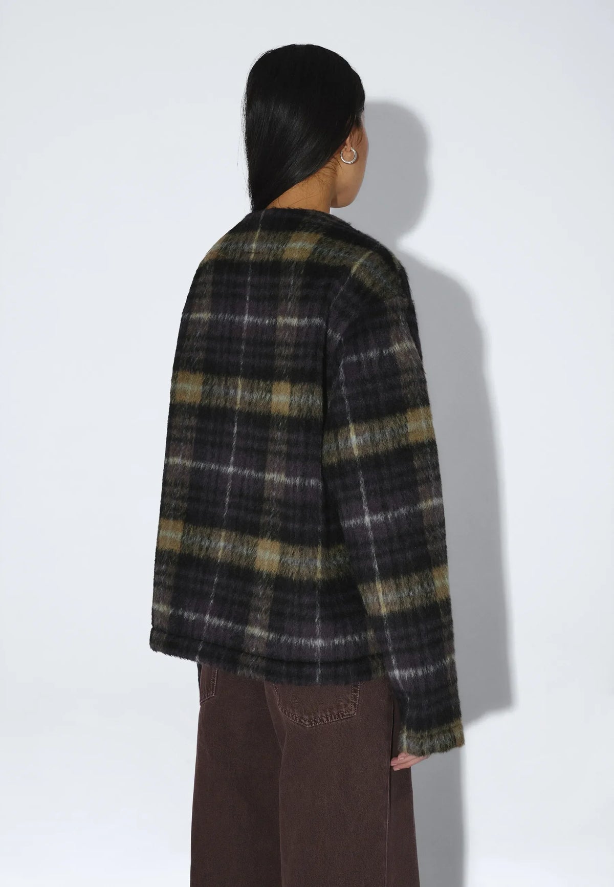 Julian Cardigan | Black Olive Check