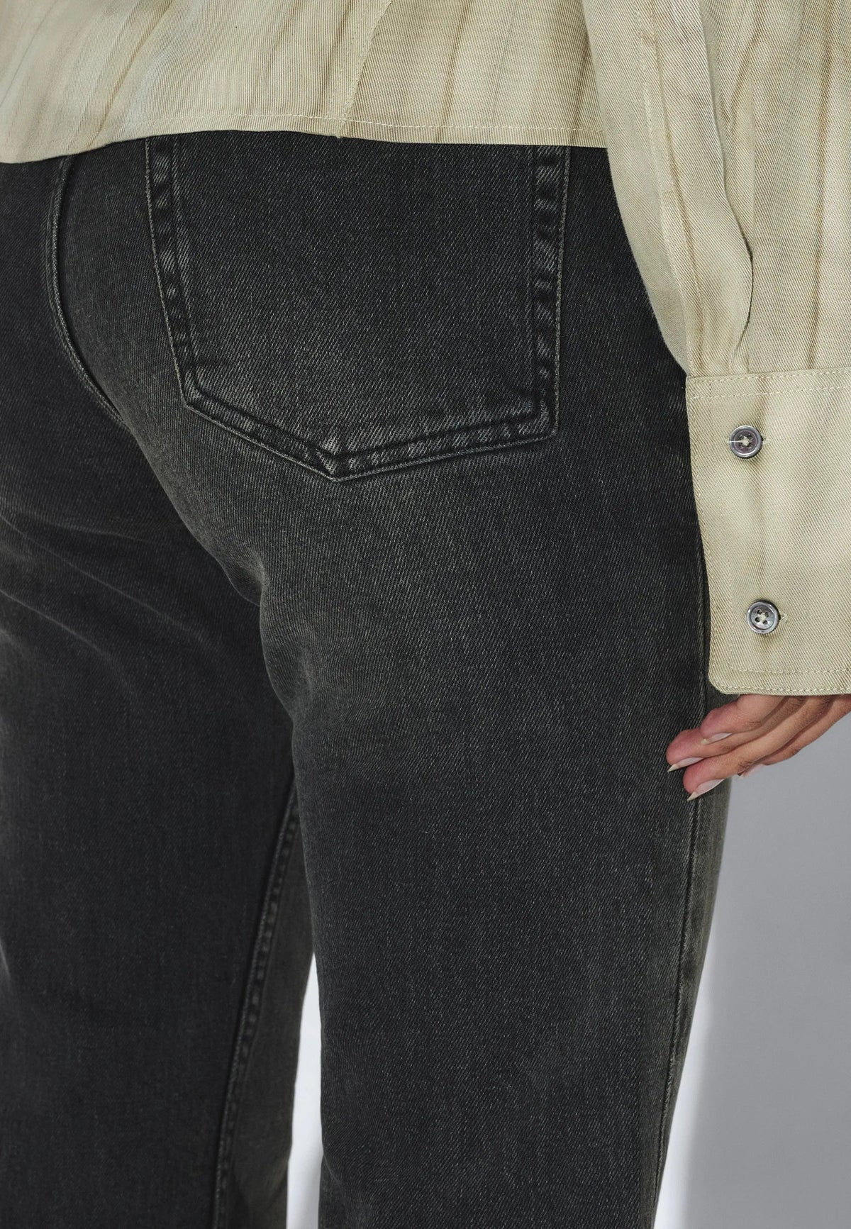 Mila Seam Shirt | Washed Beige