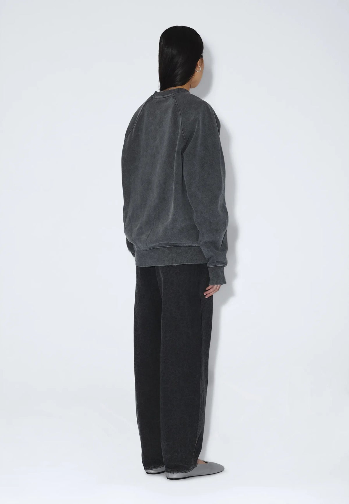 Andie Sweater | Grey Black Overdye