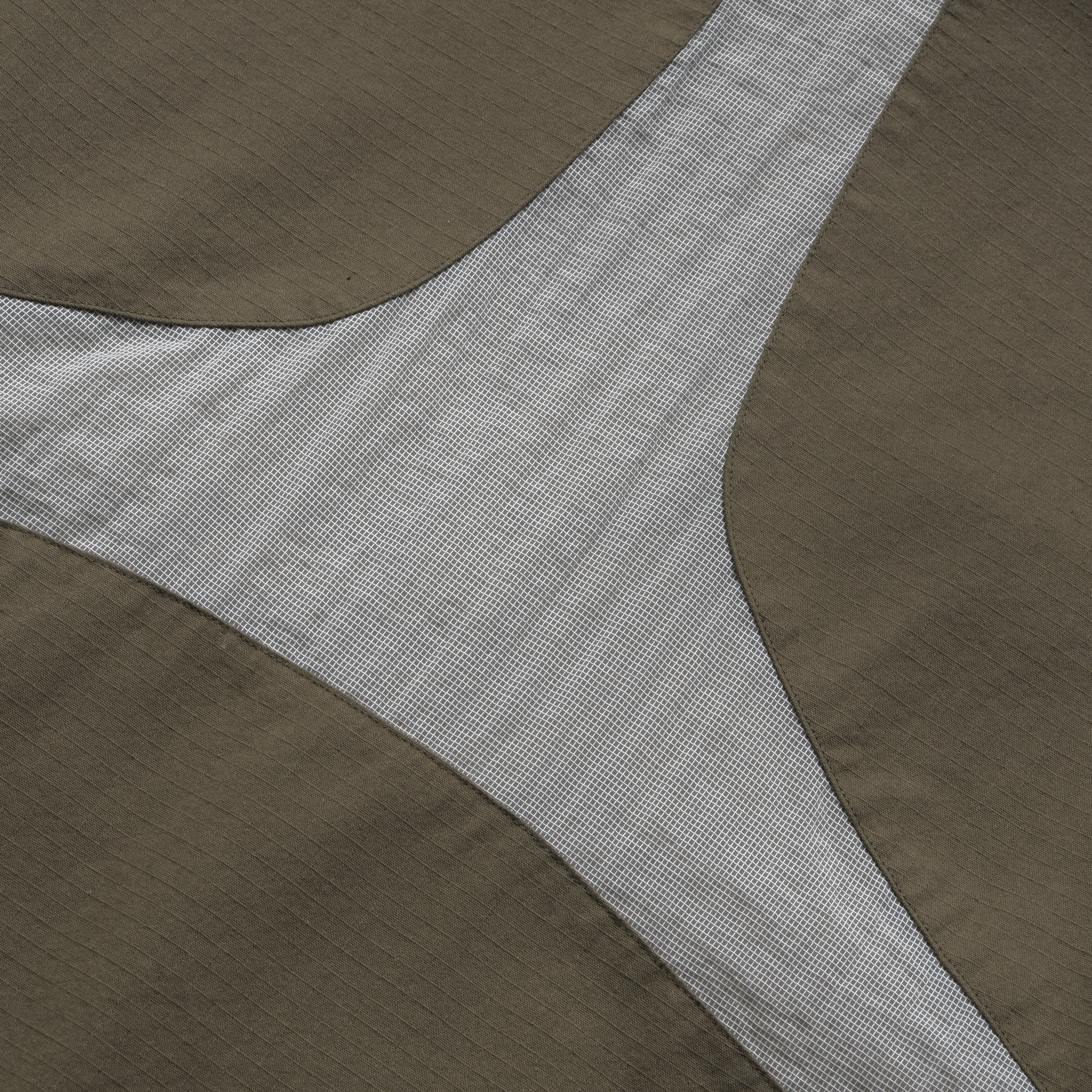 Metalwood Paneled Work Shirt | Olivine