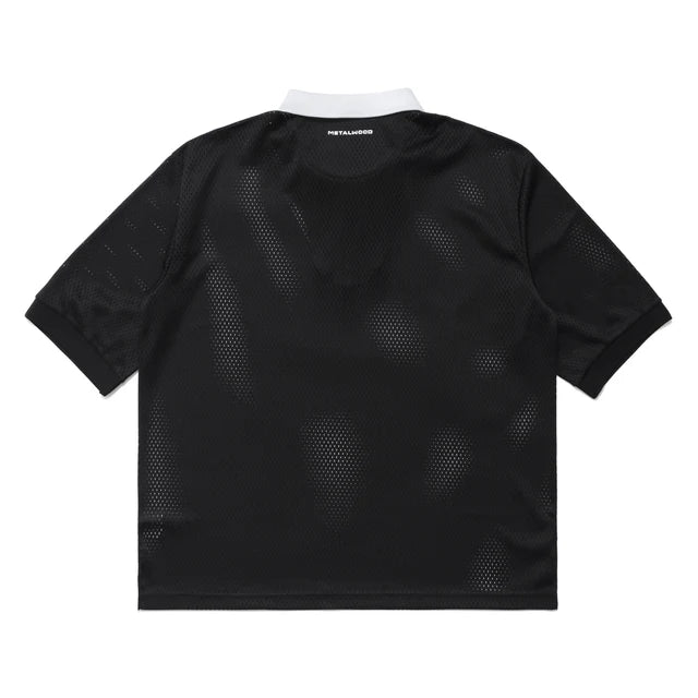Quarter Zip Jersey Polo | Black