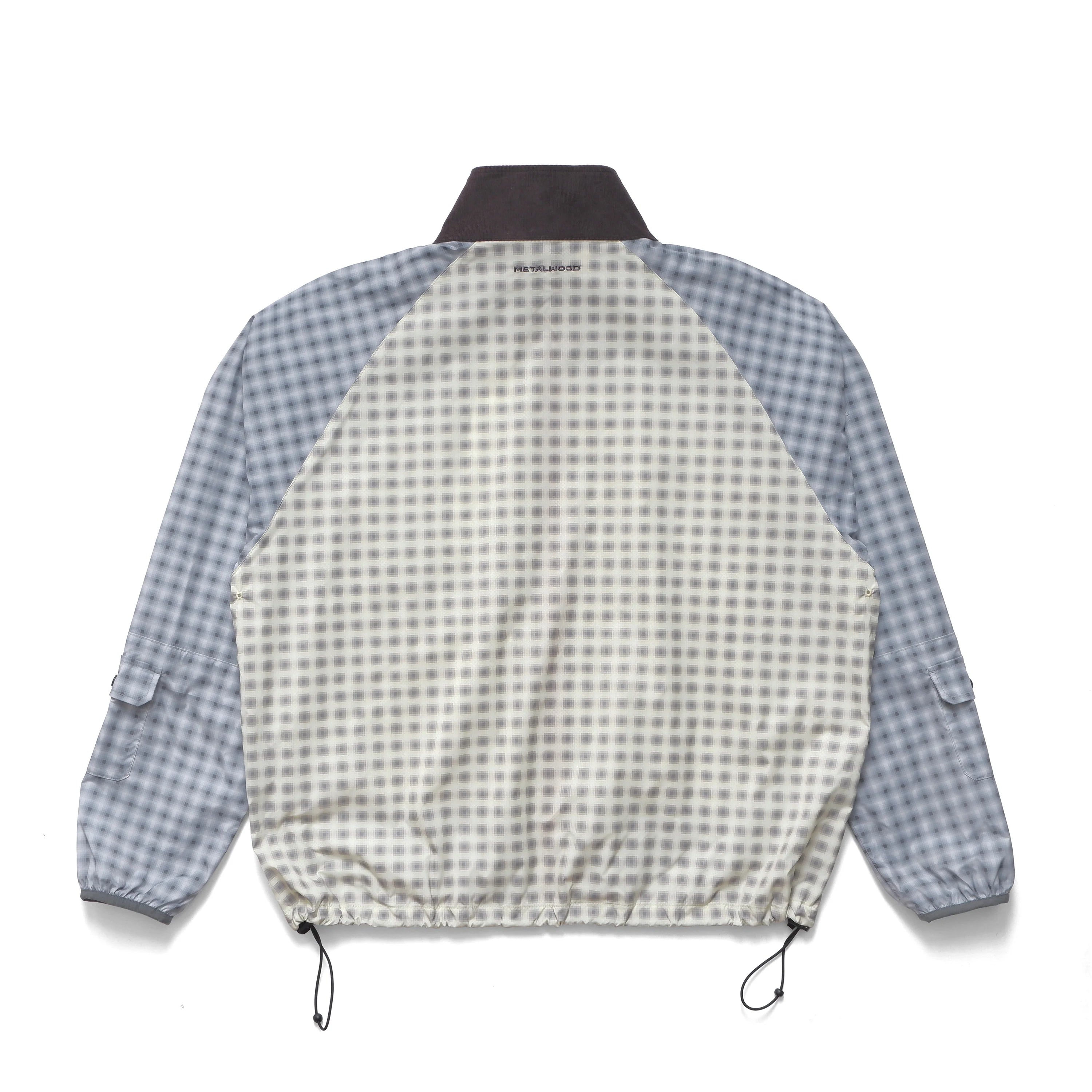 Double Plaid Windbreaker Jacket | Multicolor