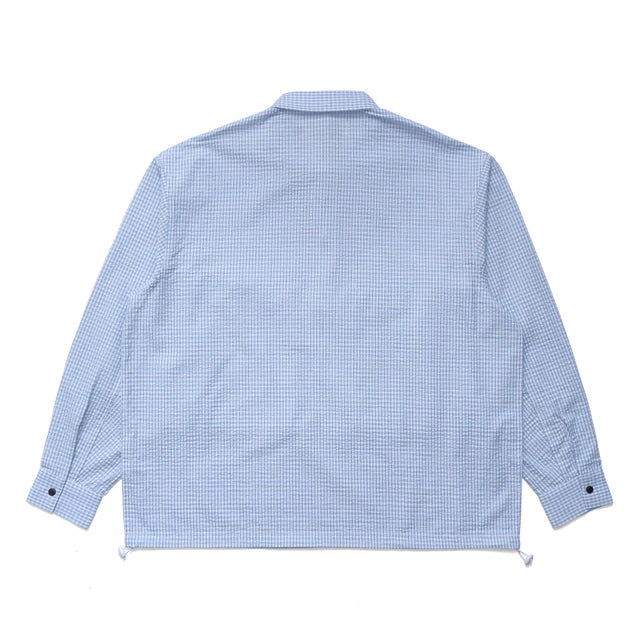 Plaid Tactical Overshirt | White/Blue