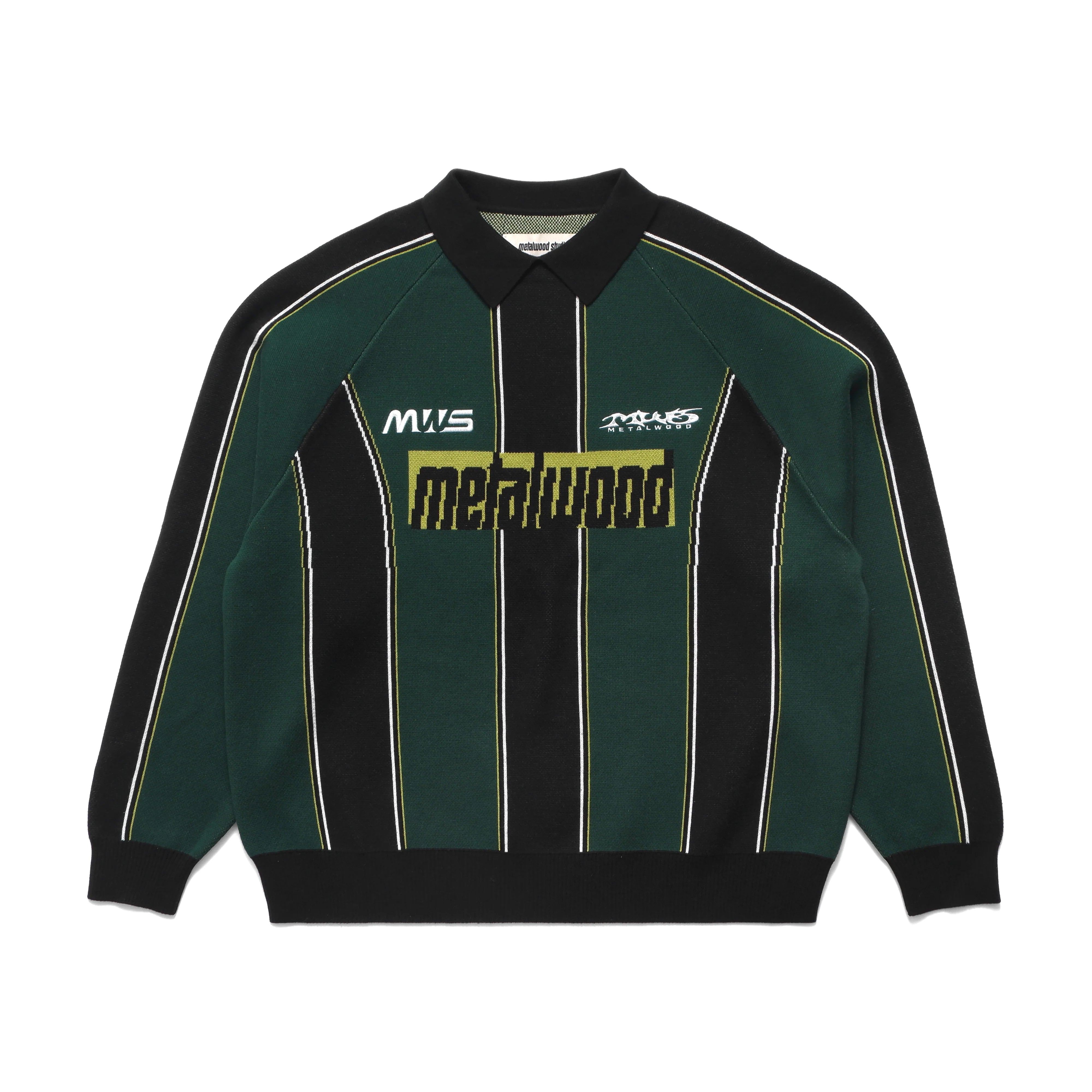 Knit Football Top | Green